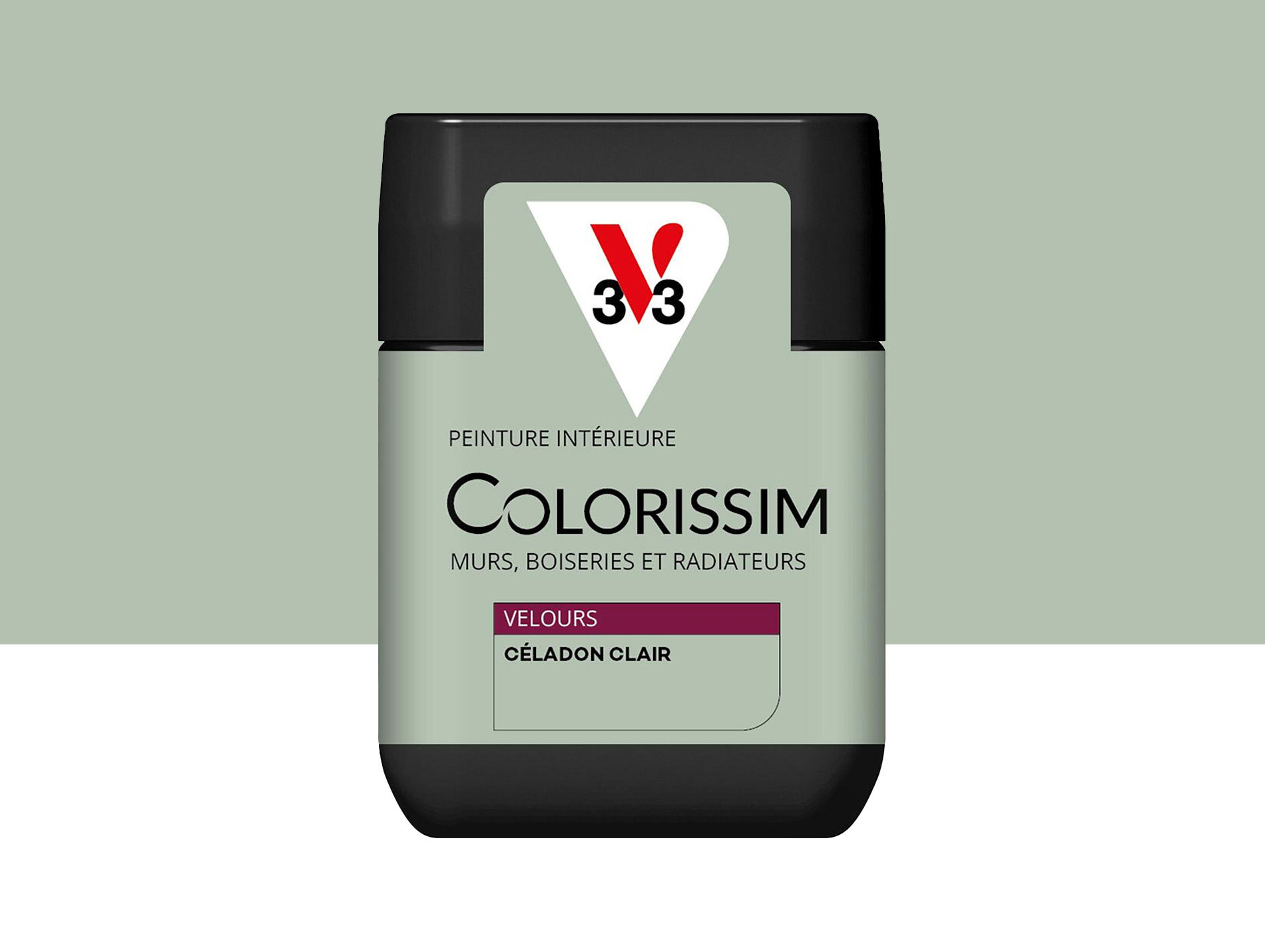 Peinture de décoration Colorissim V33 Céladon clair velours 75ml