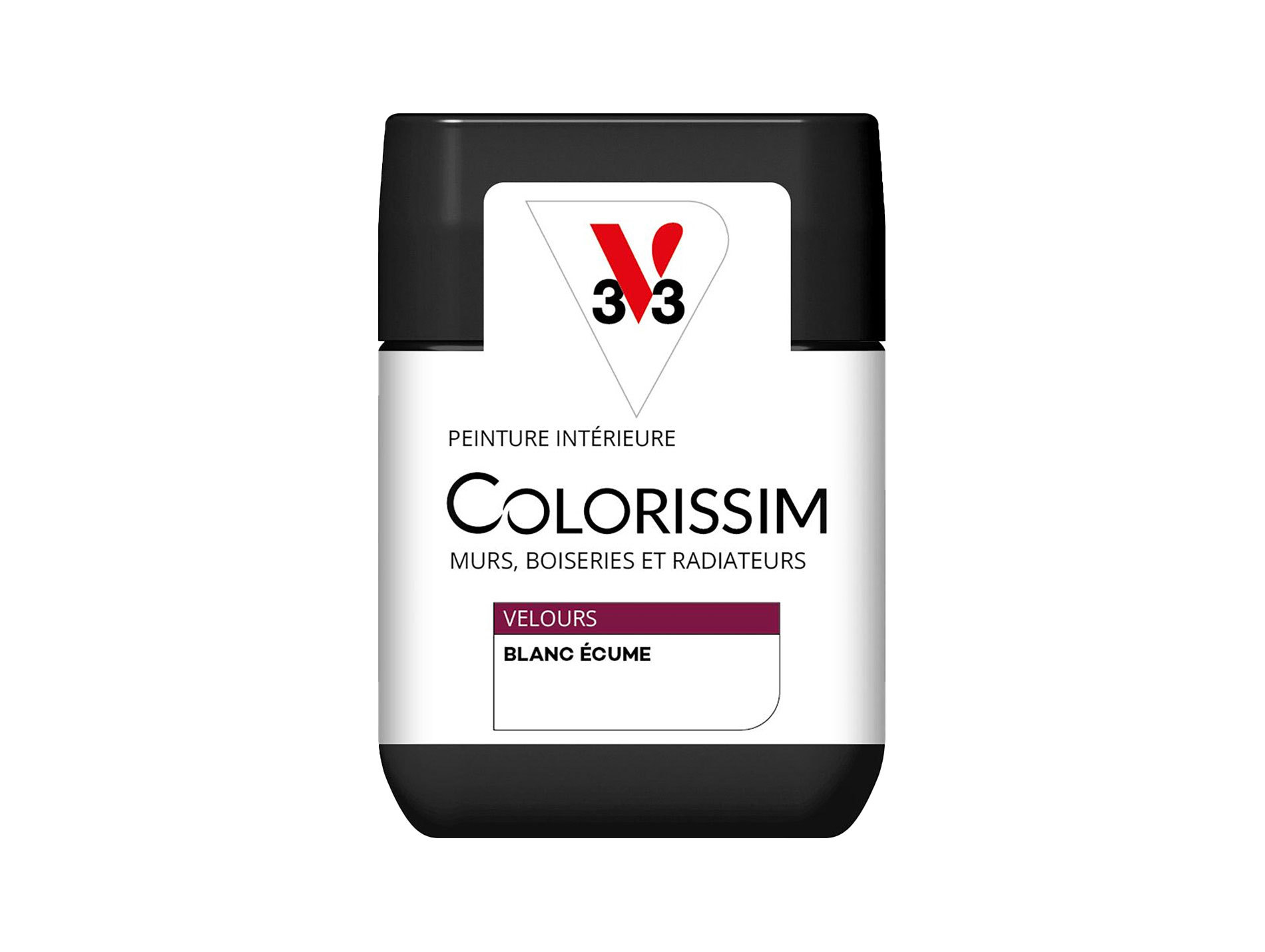 Peinture de décoration Colorissim V33 Blanc écume velours 75ml