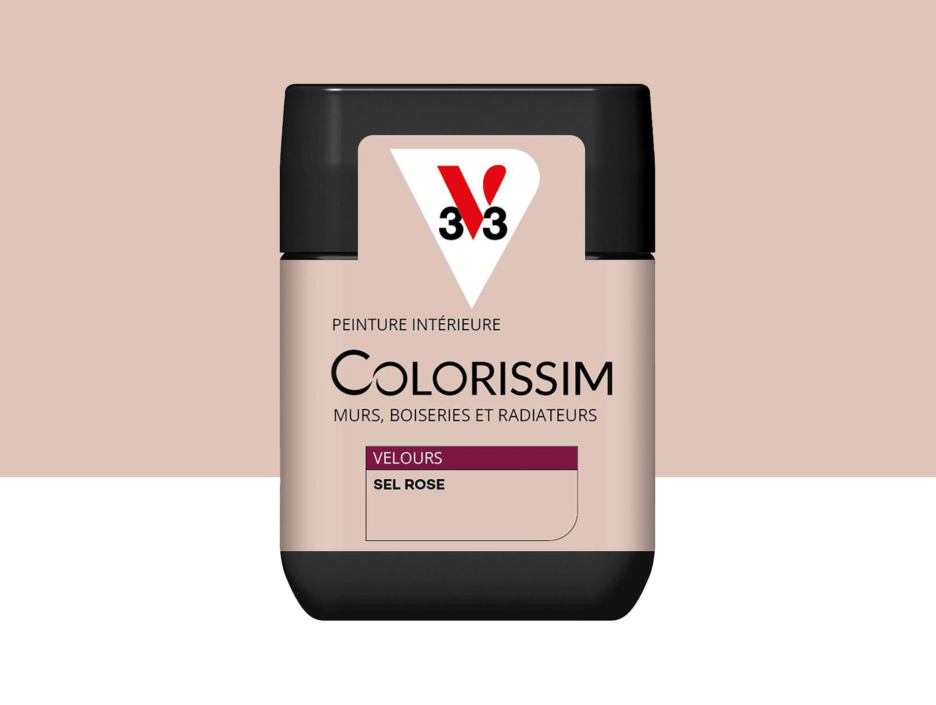 Peinture de décoration Colorissim V33 Sel rose velours 75ml