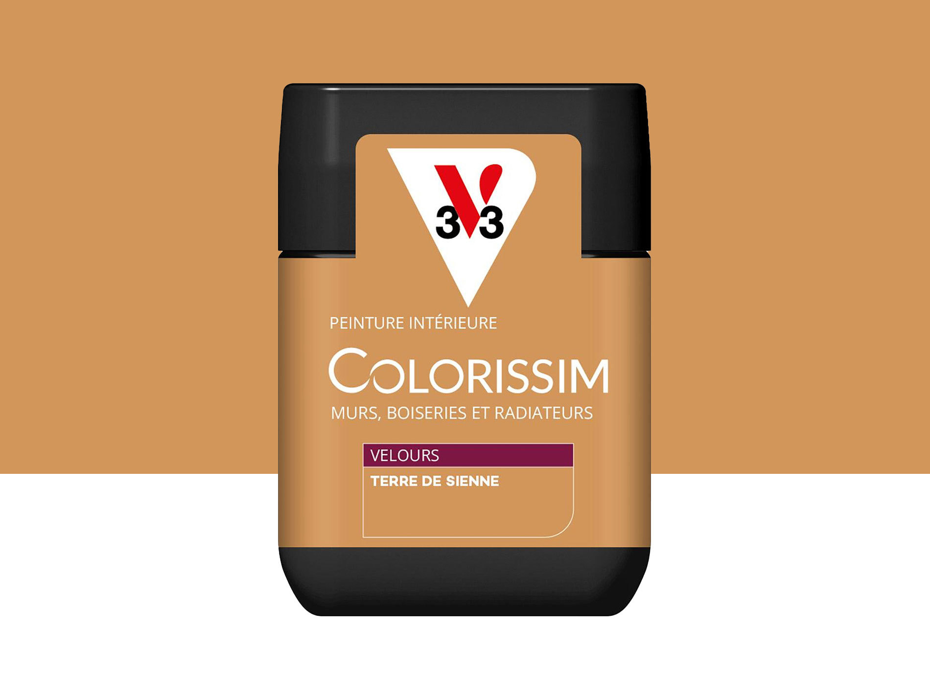 Peinture de décoration Colorissim V33 Terre de sienne velours 75ml