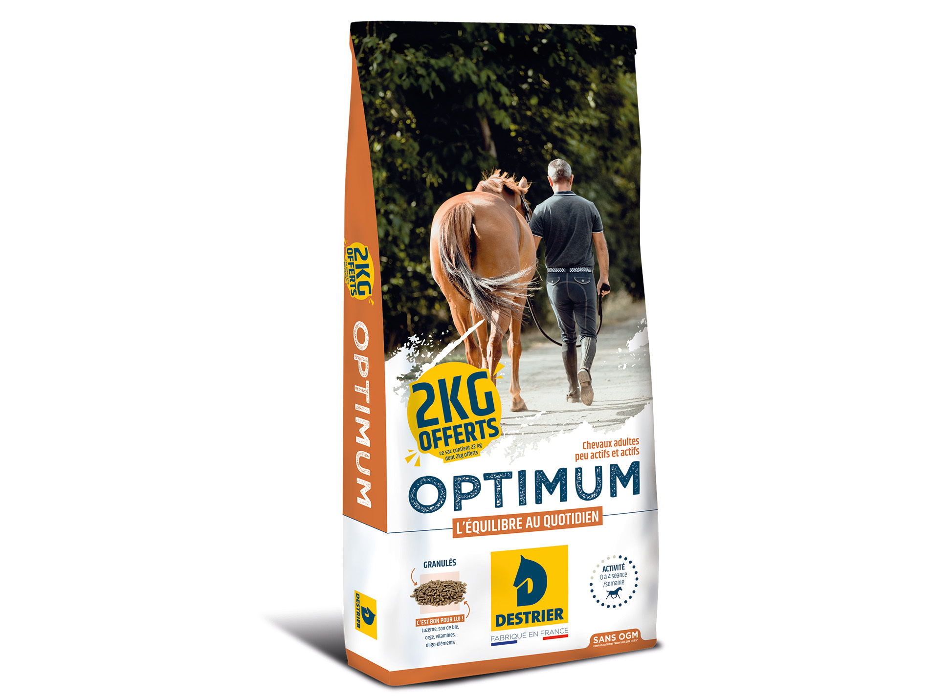Aliment pour cheval DESTRIER Optimum 20+2Kg
