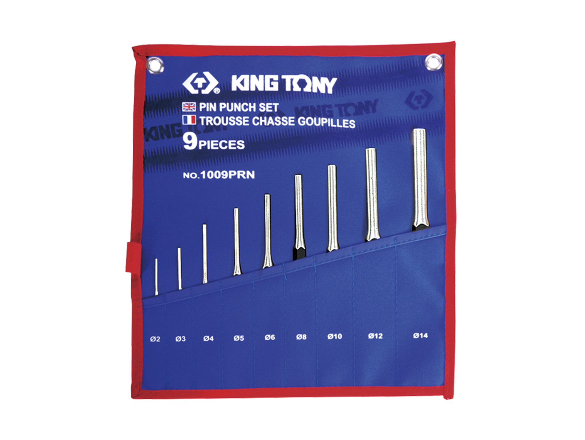 Chasse-goupilles KING TONY x9 Ø2/14mm