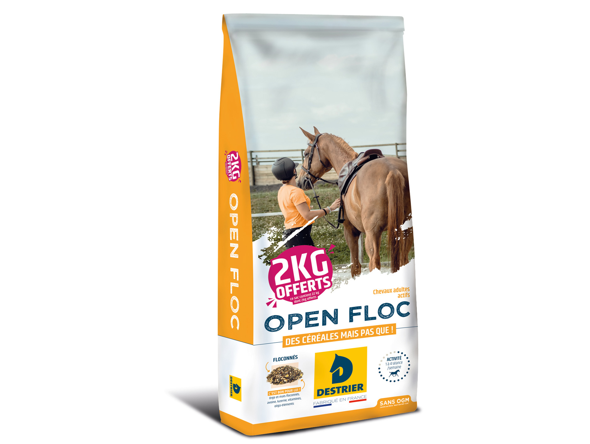 Aliment pour cheval DESTRIER Open Floc 20+2kg