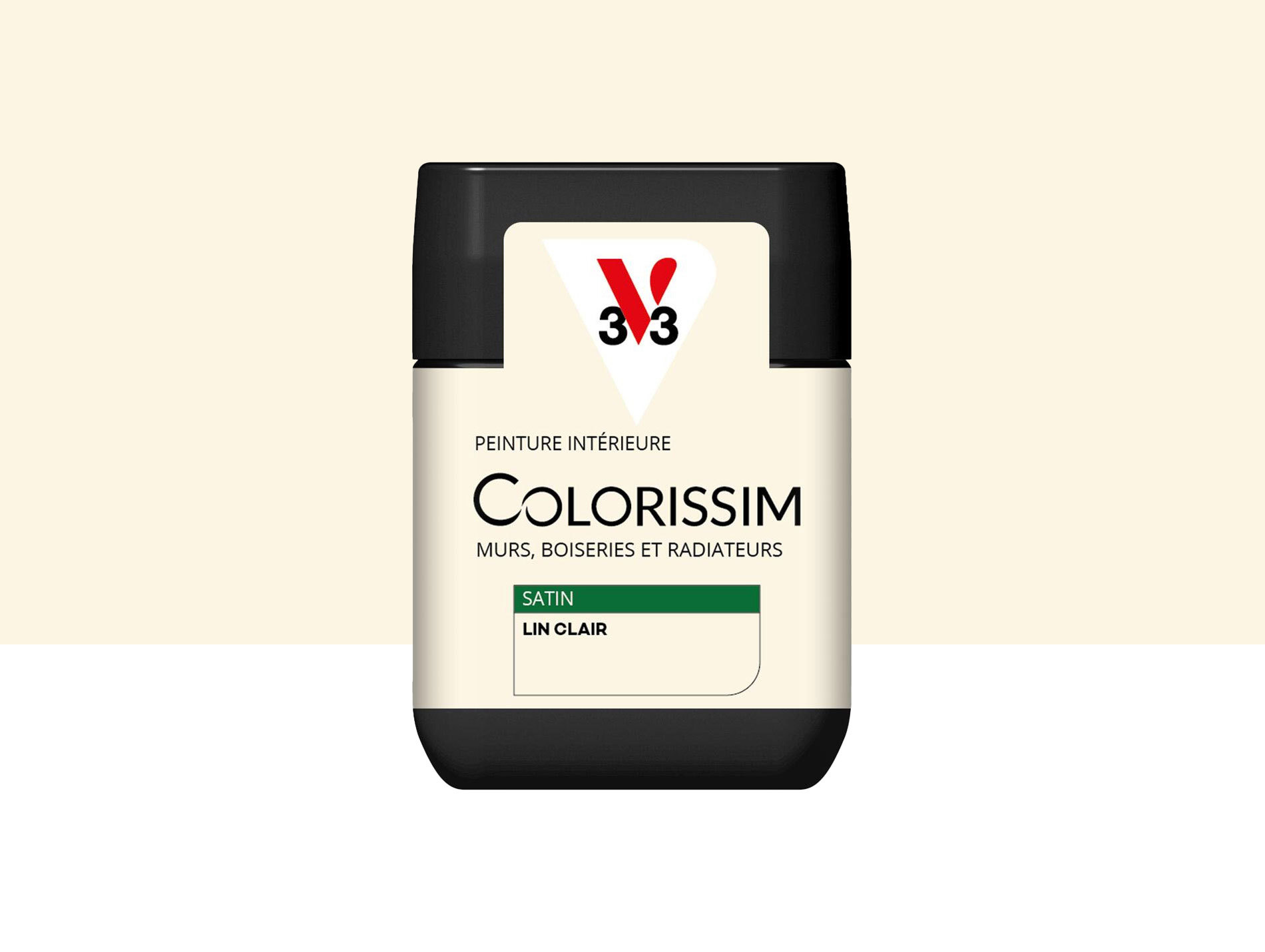 Peinture de décoration Colorissim V33 Lin clair satiné 75ml
