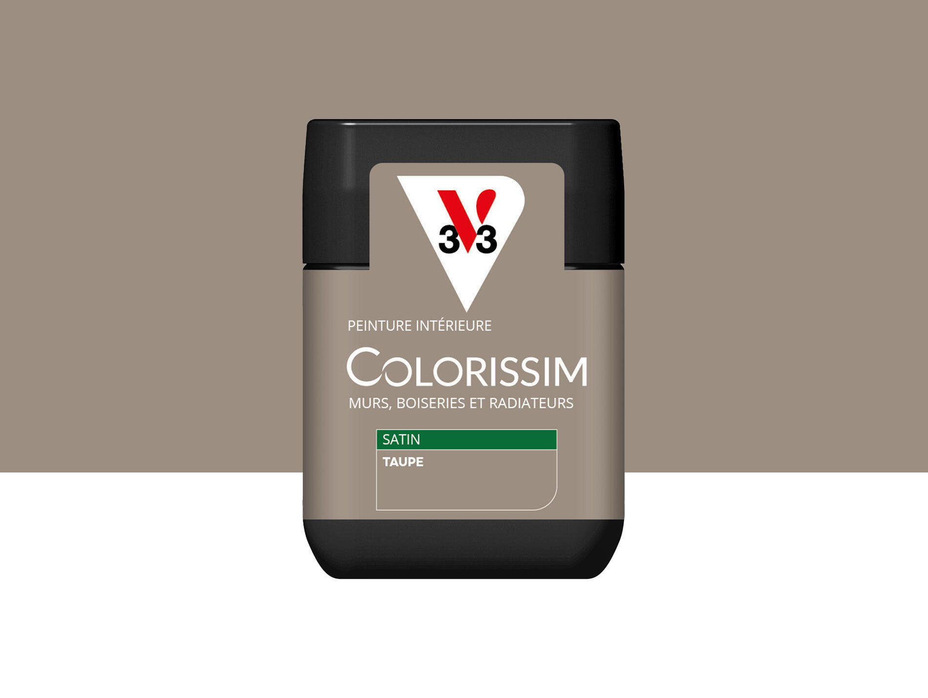 Peinture de décoration Colorissim V33 Taupe satiné 75ml