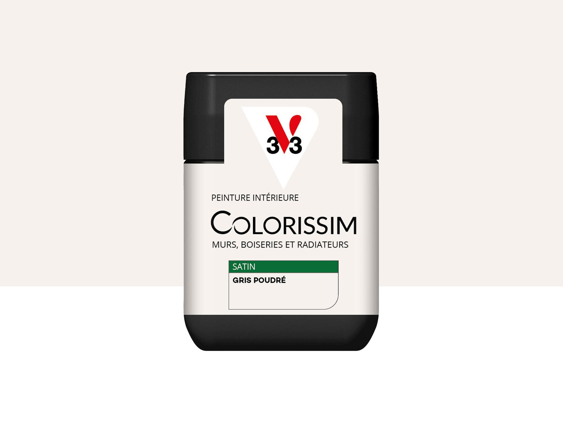 Peinture de décoration Colorissim V33 Gris poudré satiné 75ml