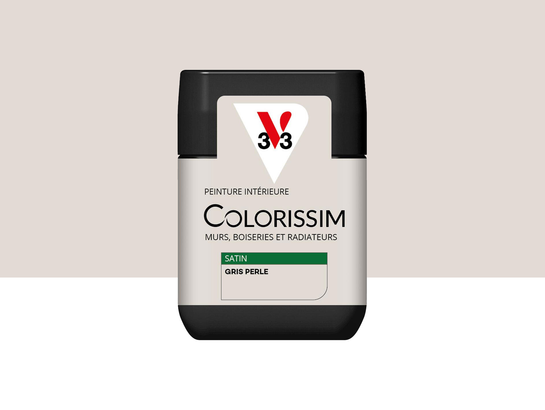 Peinture de décoration Colorissim V33 Gris perle satiné 75ml