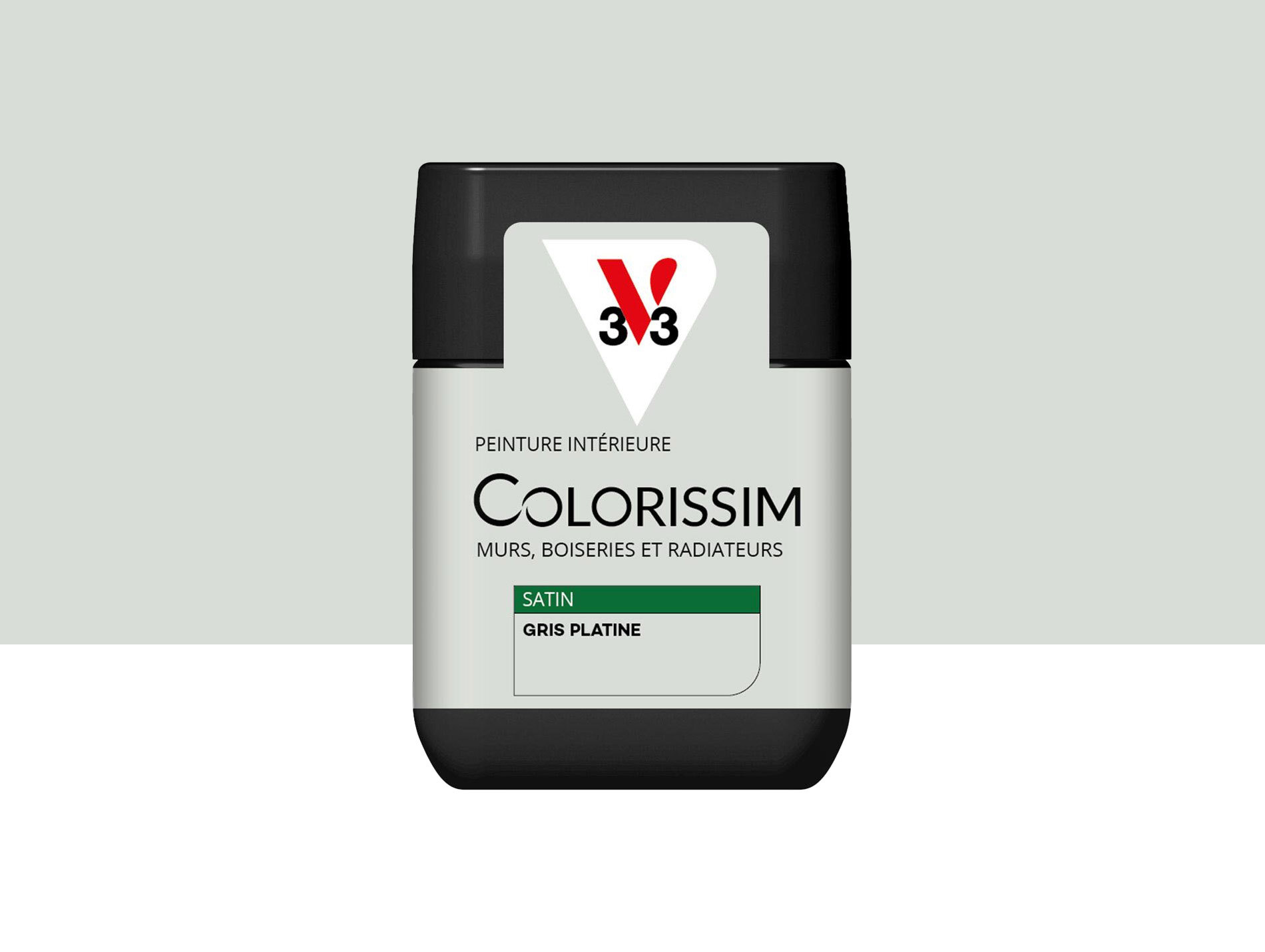 Peinture de décoration Colorissim V33 Gris platine satiné 75ml
