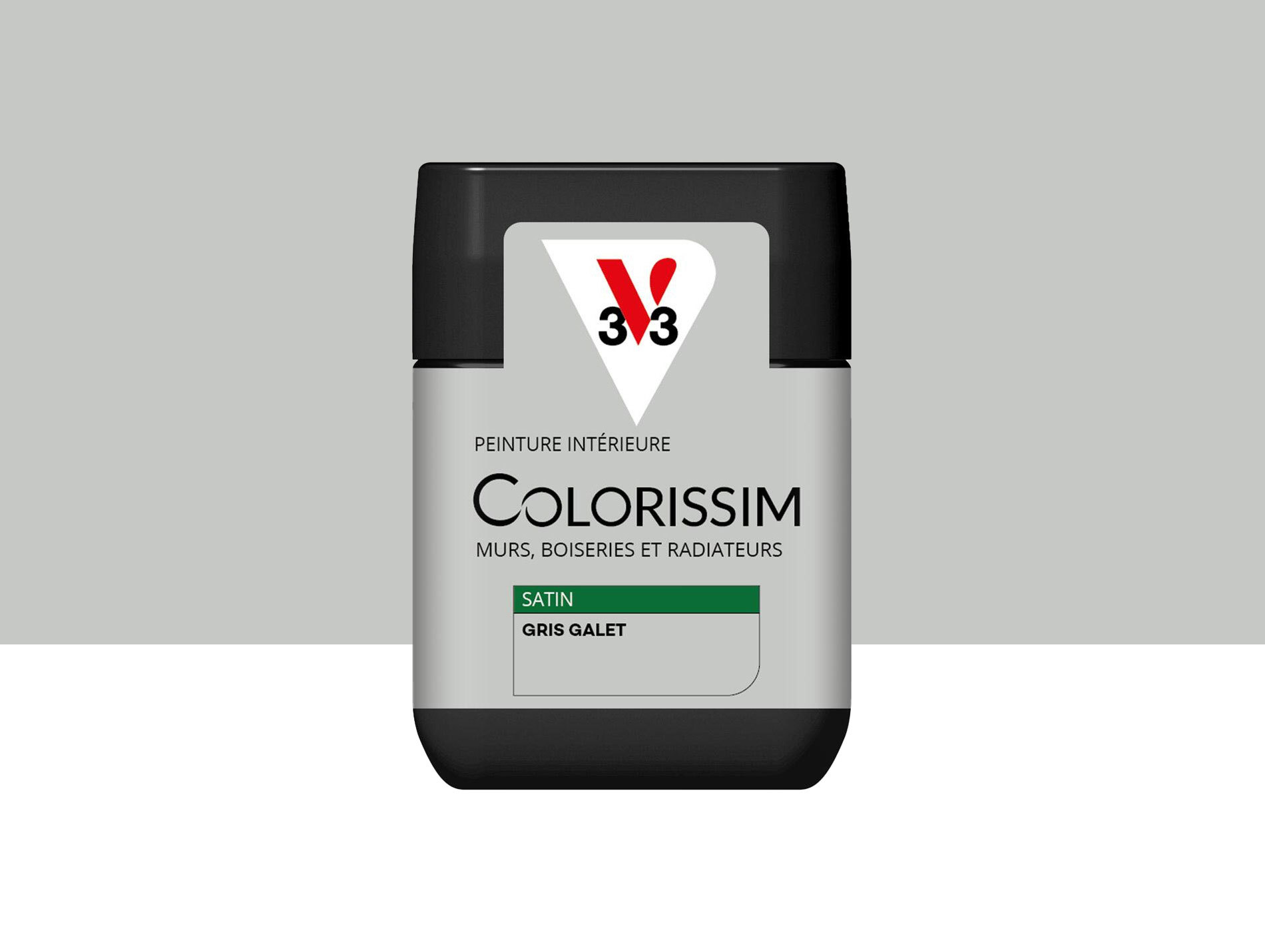 Peinture de décoration Colorissim V33 Gris galet satiné 75ml