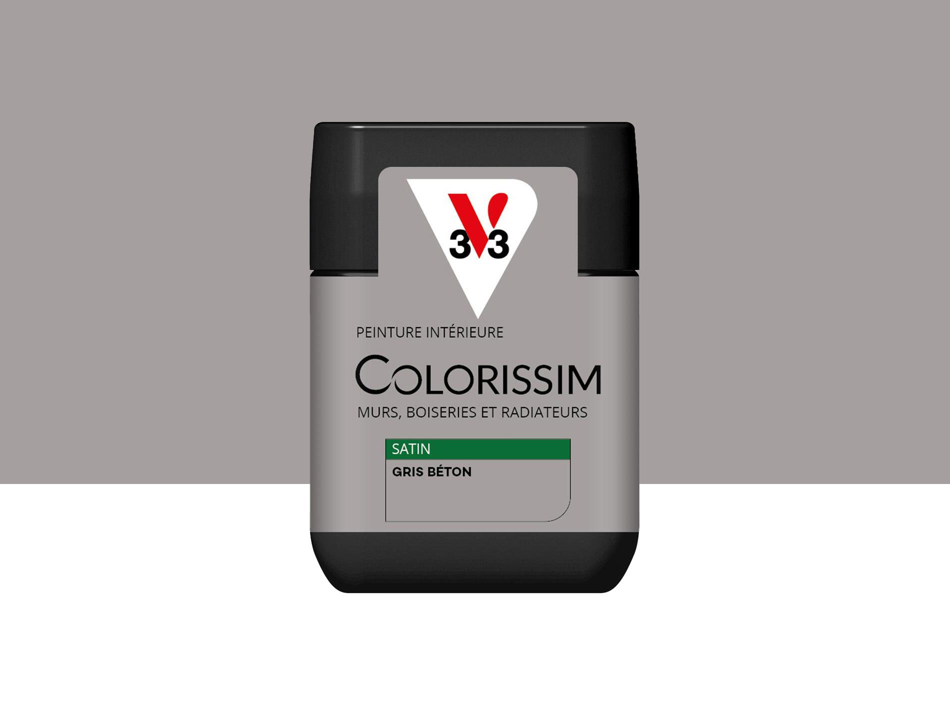 Peinture de décoration Colorissim V33 Gris béton satiné 75ml