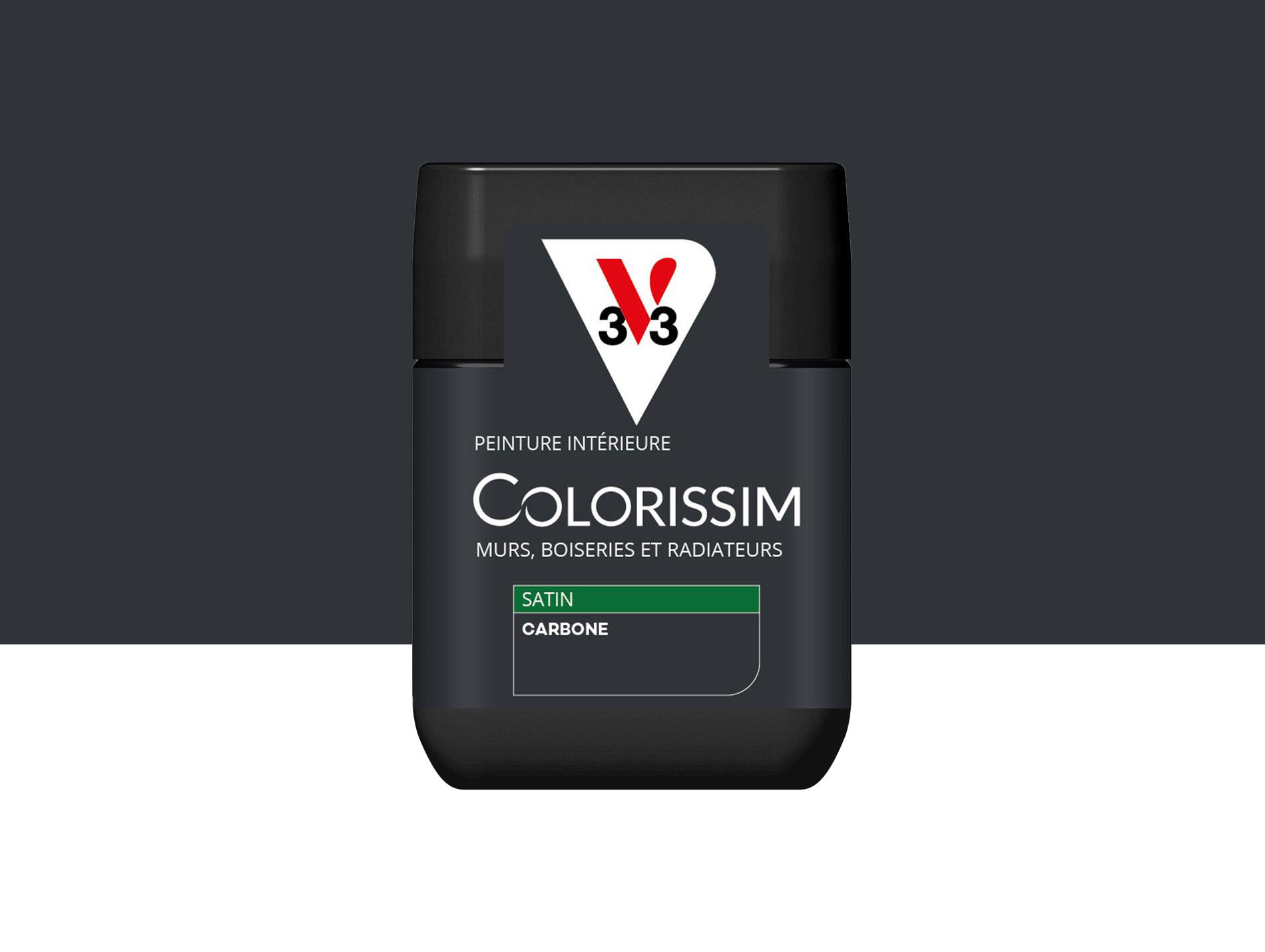 Peinture de décoration Colorissim V33 Carbone satiné 75ml