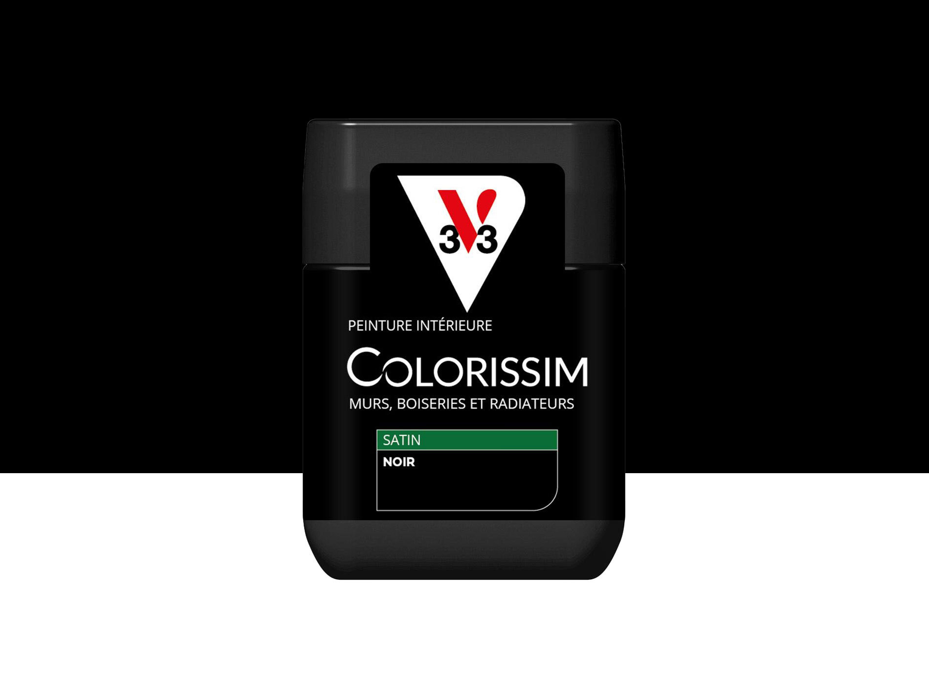 Peinture de décoration Colorissim V33 Noir satiné 75ml