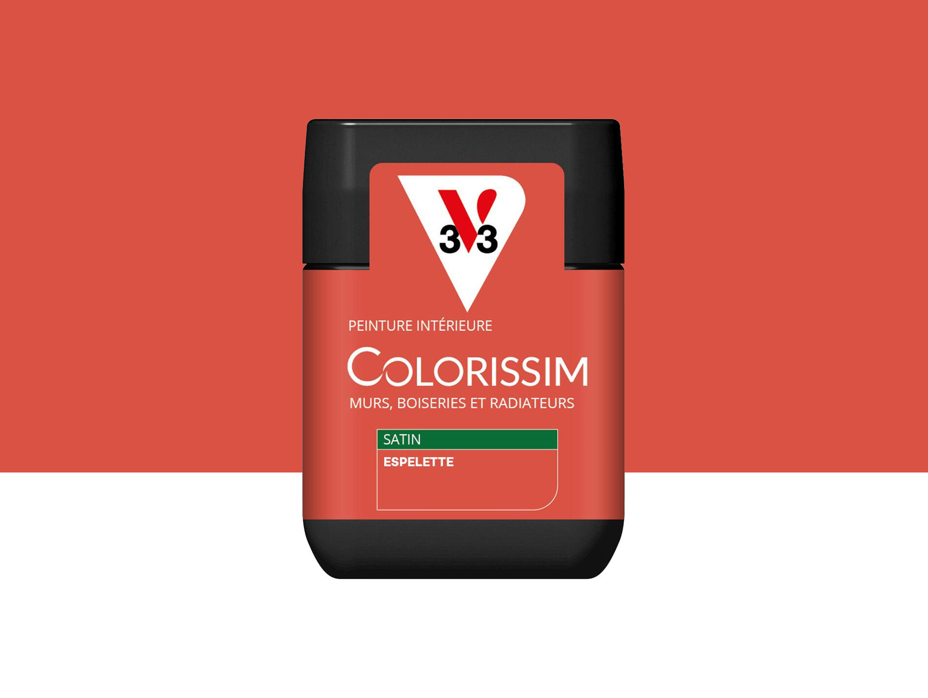 Peinture de décoration Colorissim V33 Espelette satiné 75ml