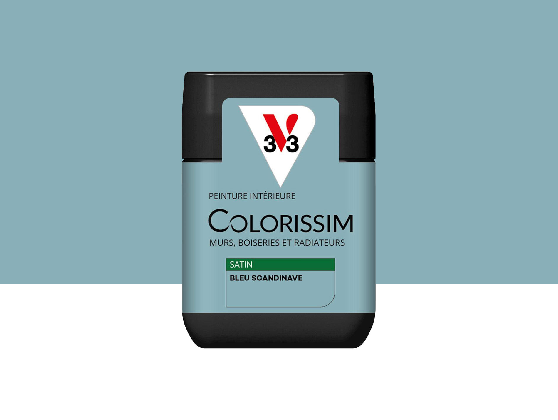 Peinture de décoration Colorissim V33 Bleu scandinave satiné 75ml