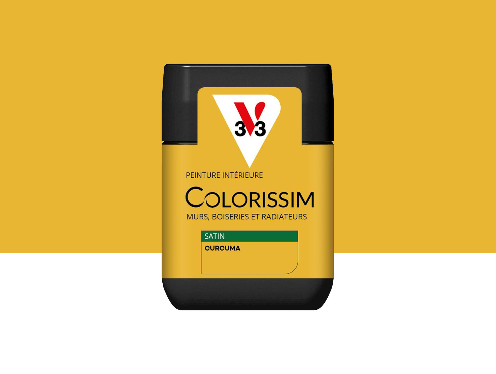 Peinture de décoration Colorissim V33 Curcuma satiné 75ml