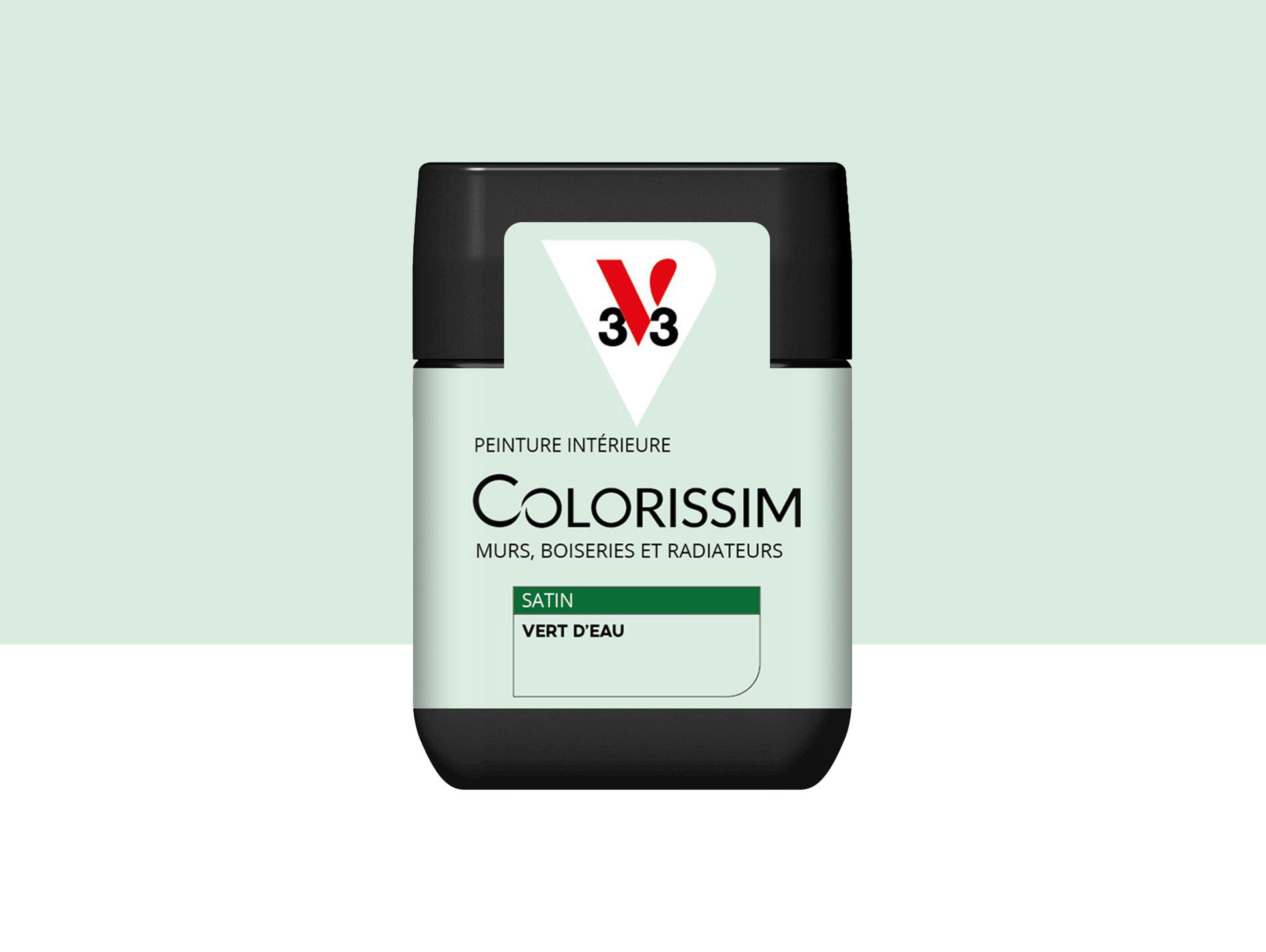 Peinture de décoration Colorissim V33 Vert d'eau satiné 75ml