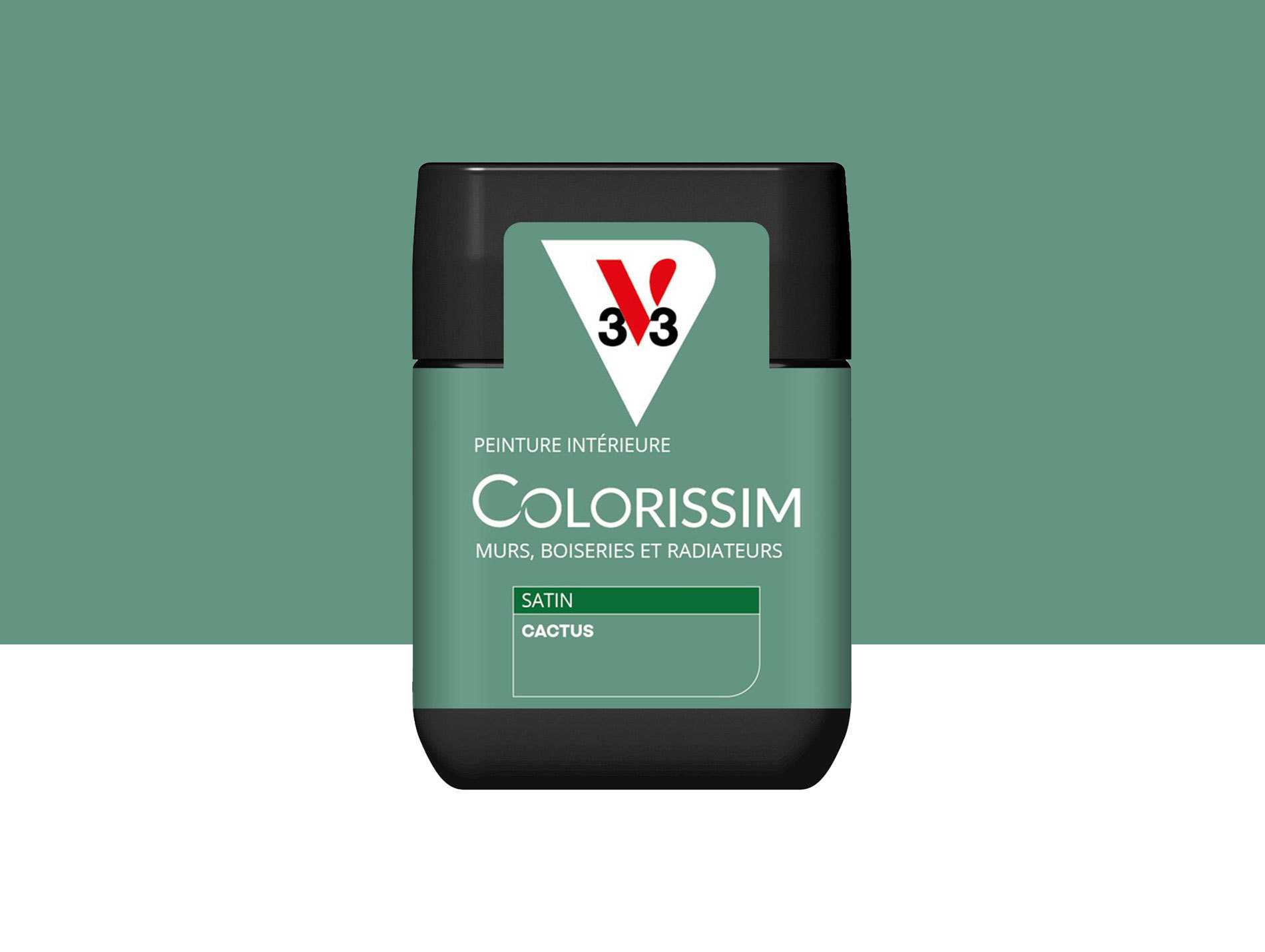 Peinture de décoration Colorissim V33 Cactus satiné 75ml