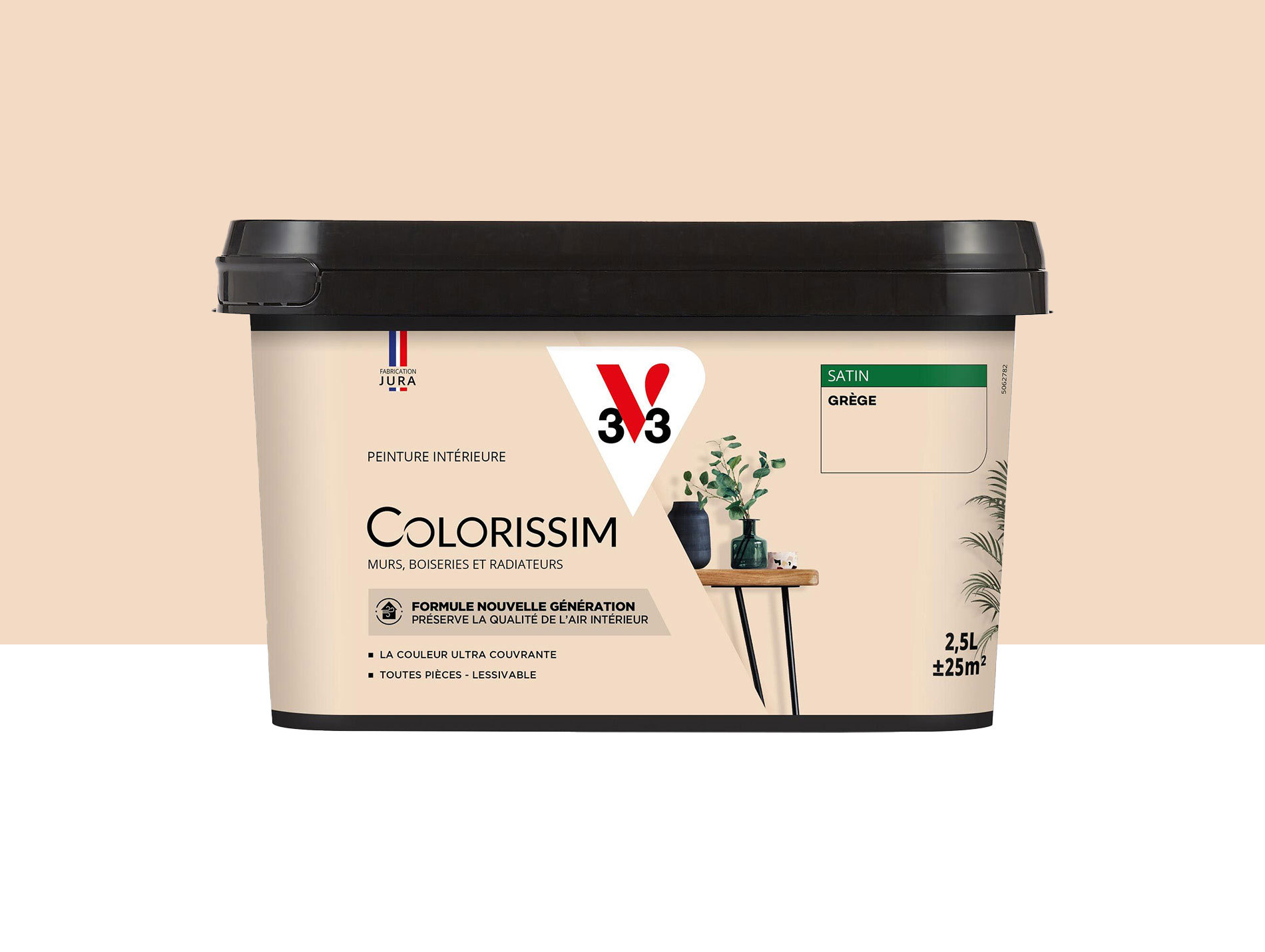 Peinture de décoration Colorissim V33 Grège satiné 2,5L