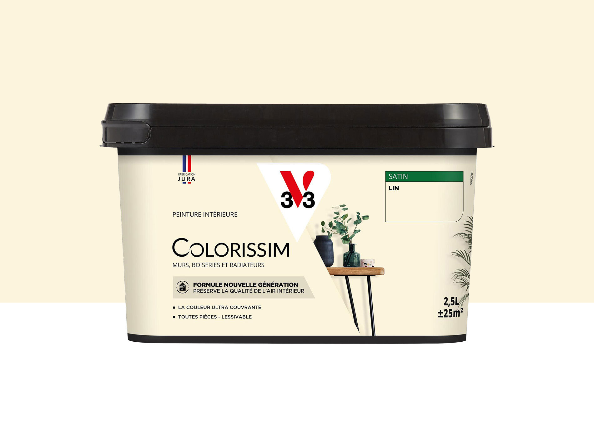 Peinture de décoration Colorissim V33 Lin satiné 2,5L