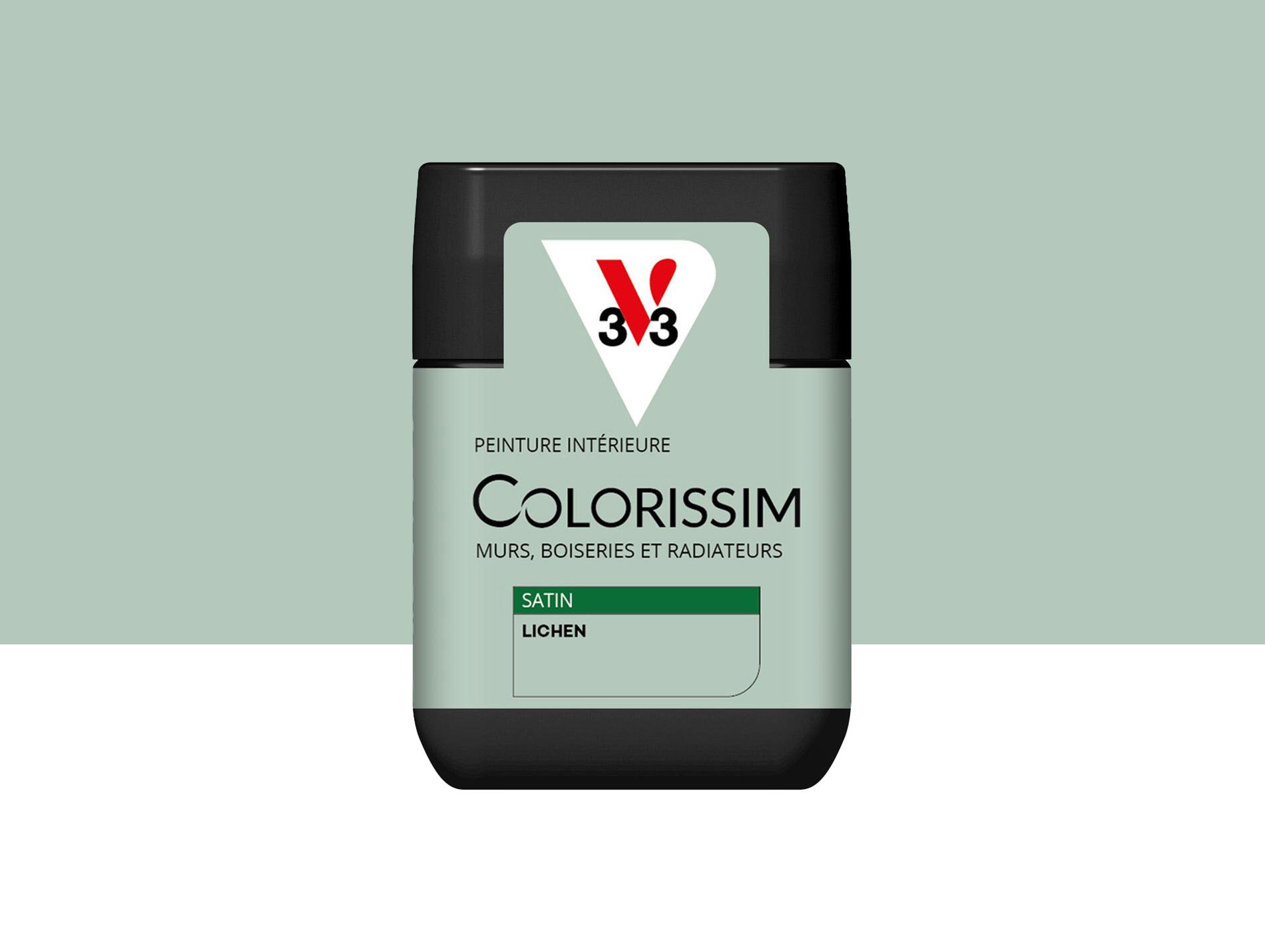 Peinture de décoration Colorissim V33 Lichen satiné 75ml