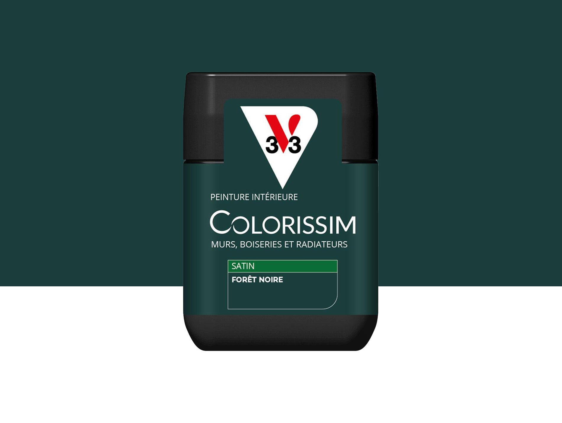 Peinture de décoration Colorissim V33 Forêt noire satiné 75ml