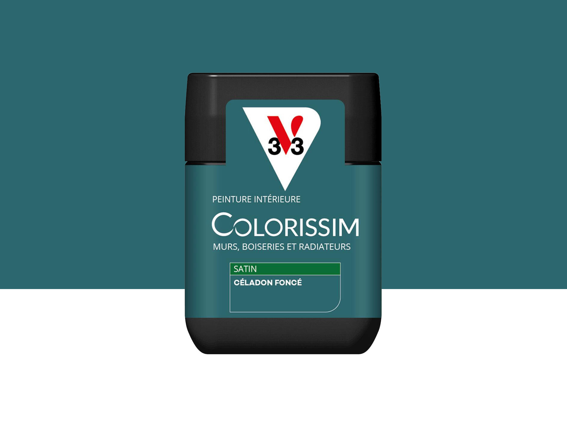 Peinture de décoration Colorissim V33 Céladon foncé satiné 75ml