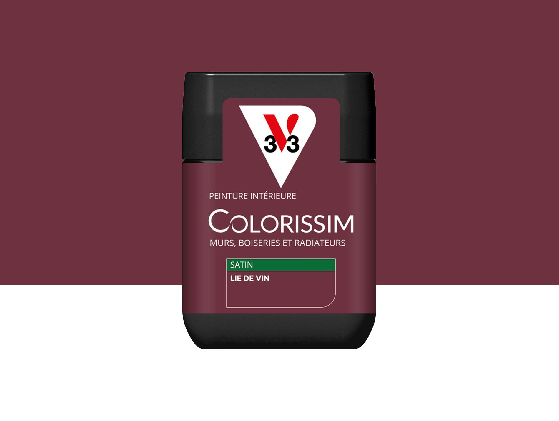 Peinture de décoration Colorissim V33 Lin de vin satiné 75ml