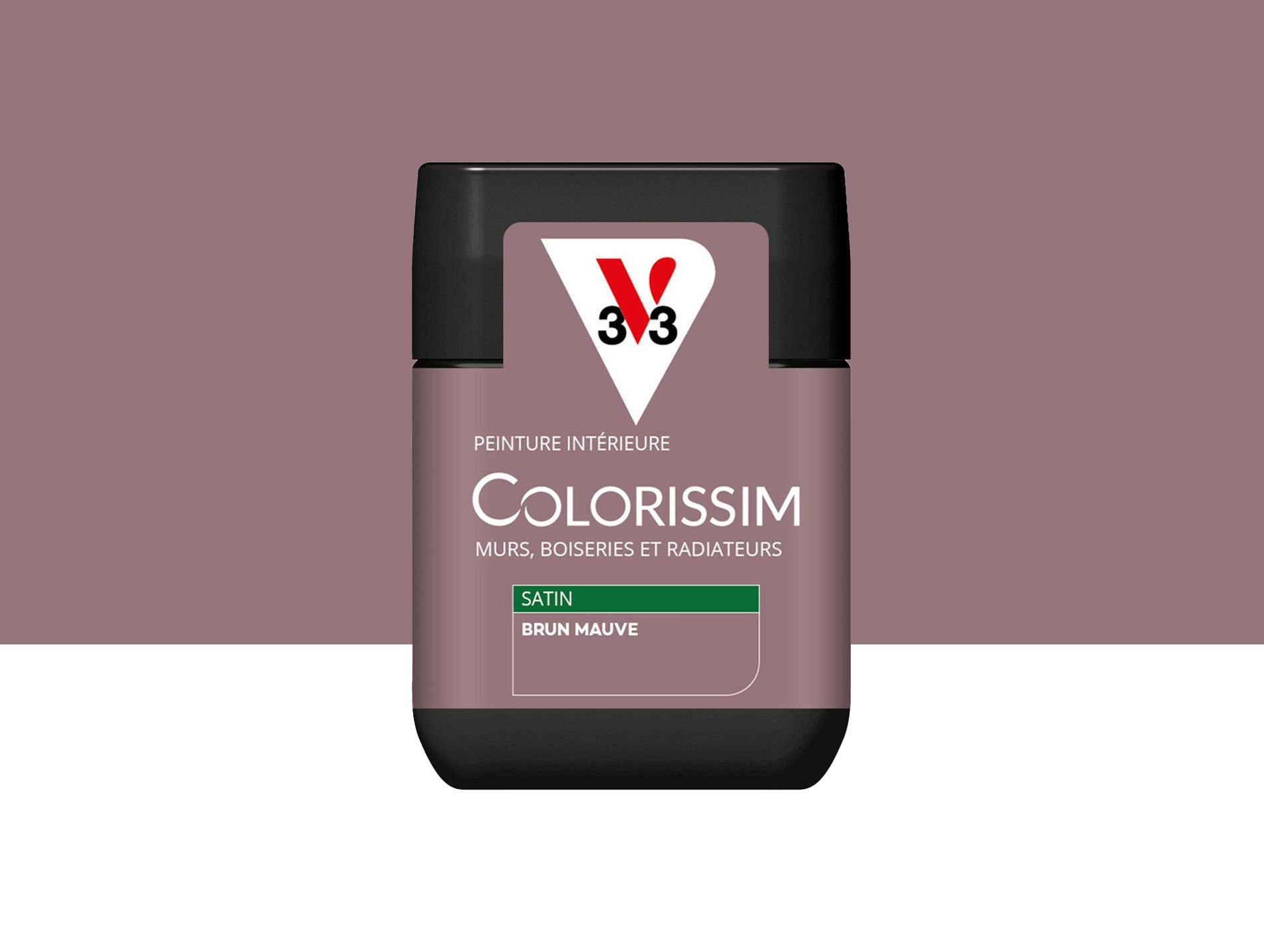 Peinture de décoration Colorissim V33 Brun mauve satiné 75ml
