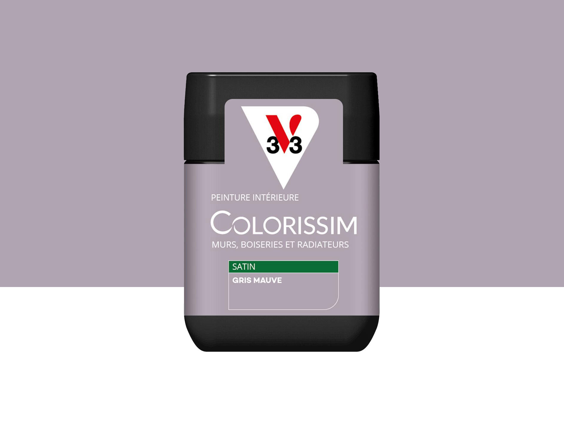 Peinture de décoration Colorissim V33 Gris mauve satiné 75ml