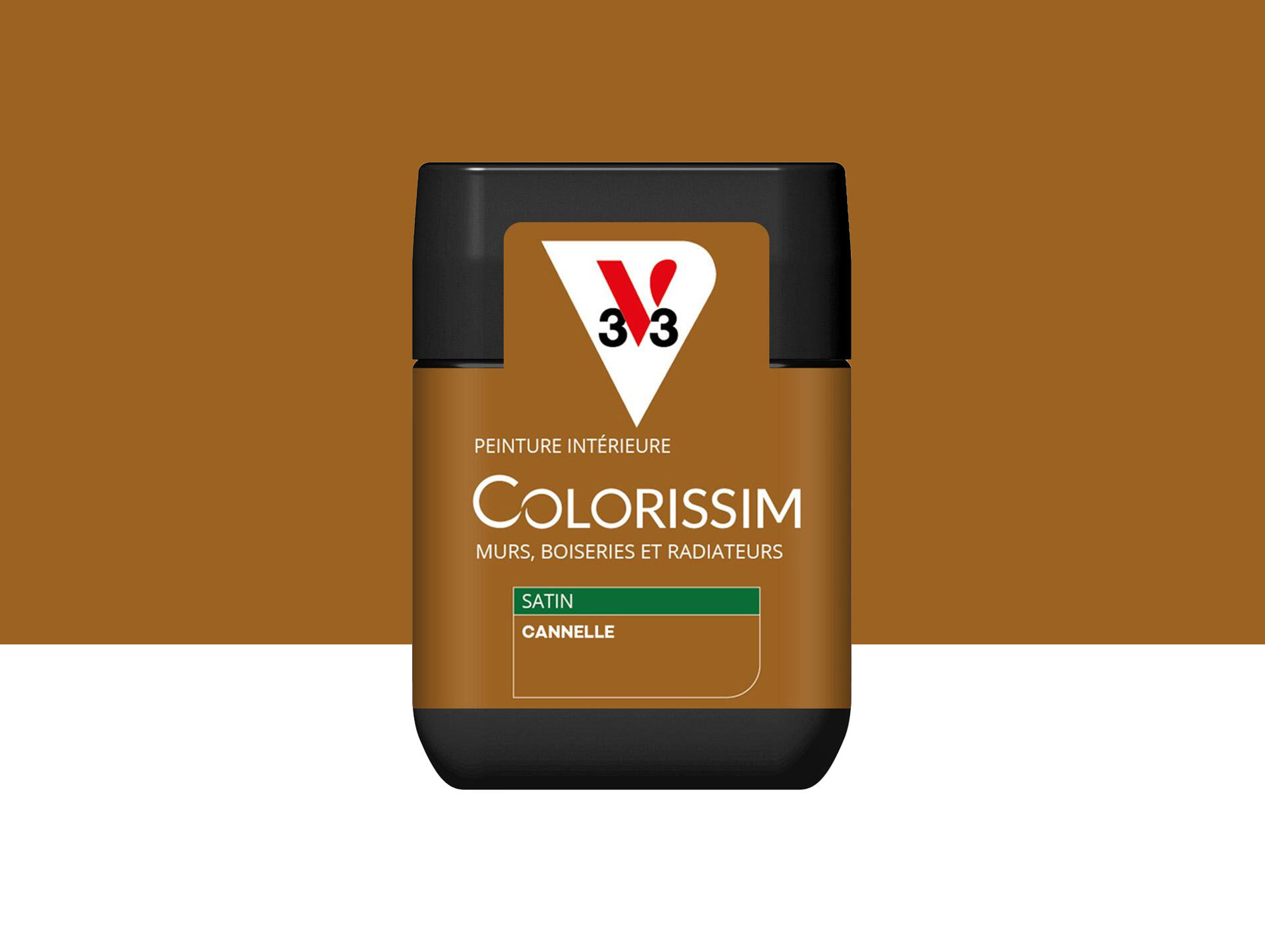 Peinture de décoration Colorissim V33 Cannelle satiné 75ml