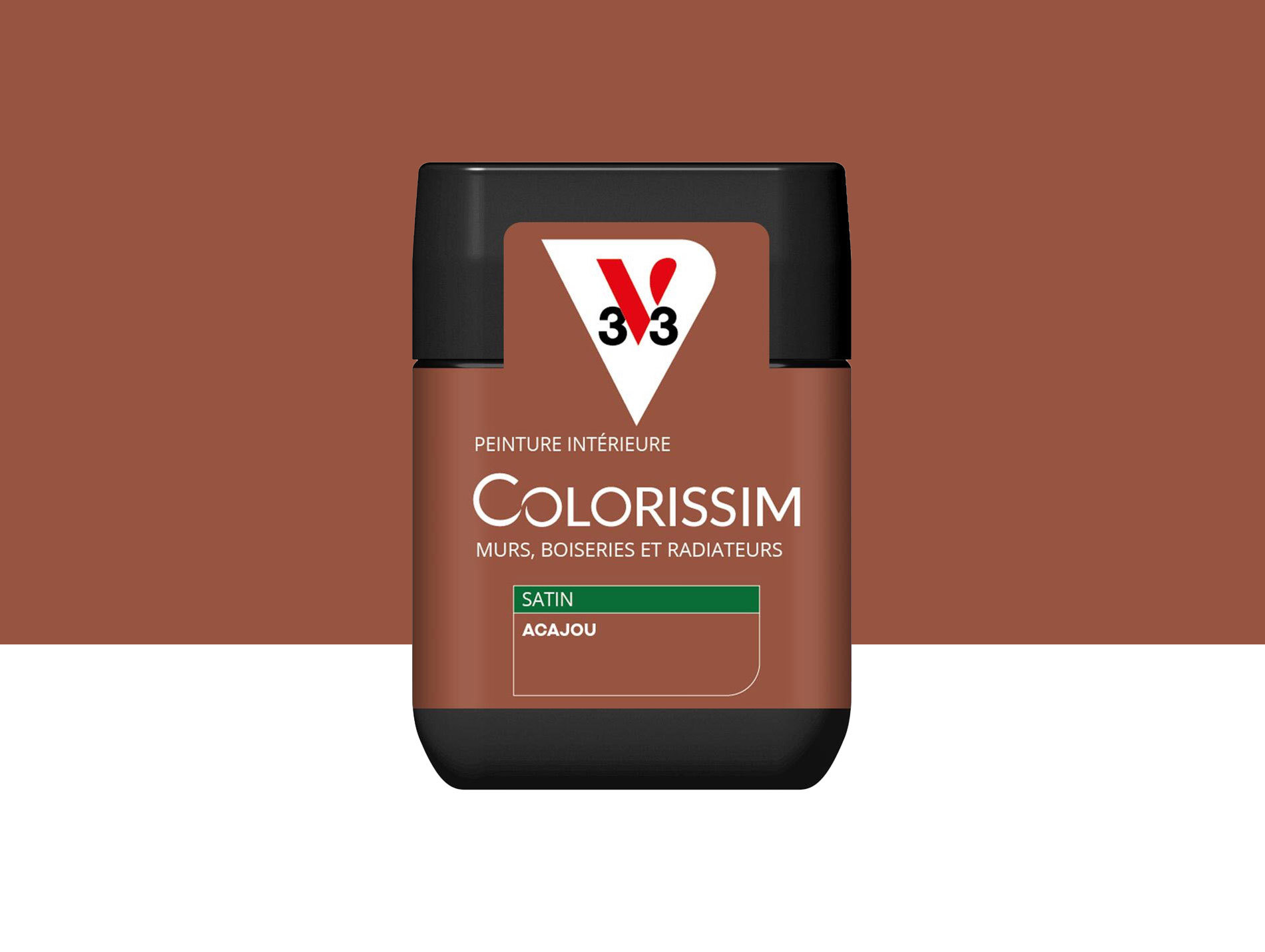 Peinture de décoration Colorissim V33 Acajou satiné 75ml