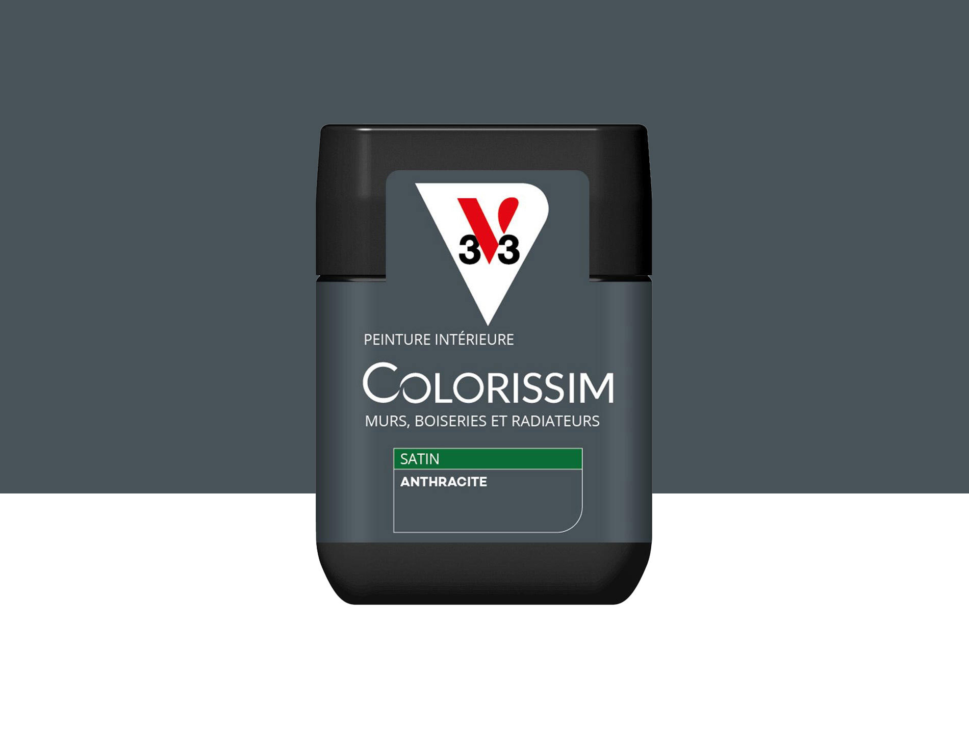 Peinture de décoration Colorissim V33 Anthracite satiné 75ml