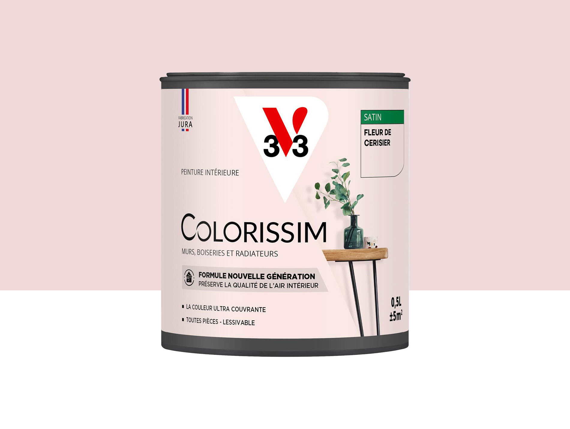 Peinture de décoration Colorissim V33 Fleur cerisier satiné 500ml