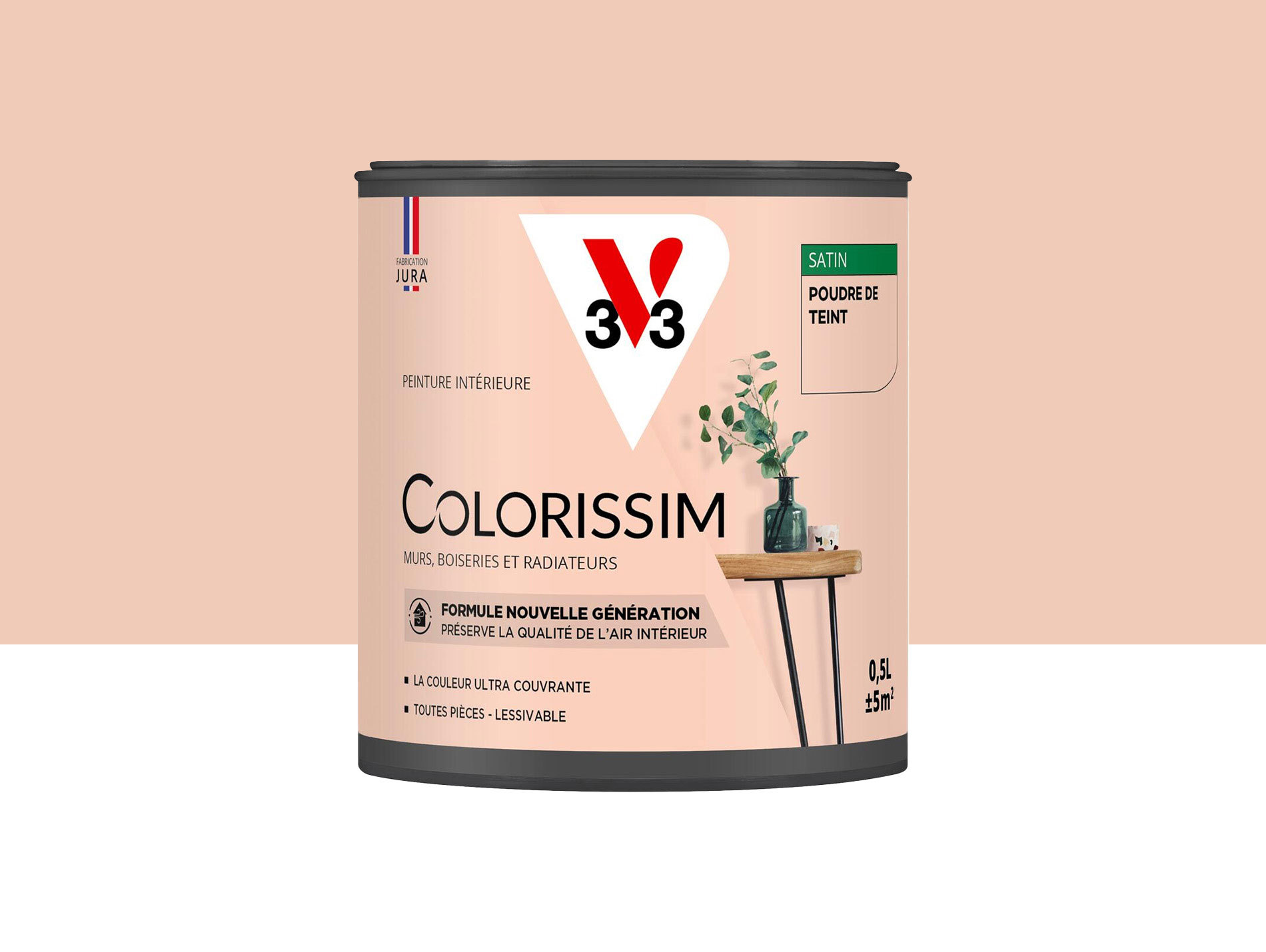 Peinture de décoration Colorissim V33 Poudre de teinte satiné 500ml