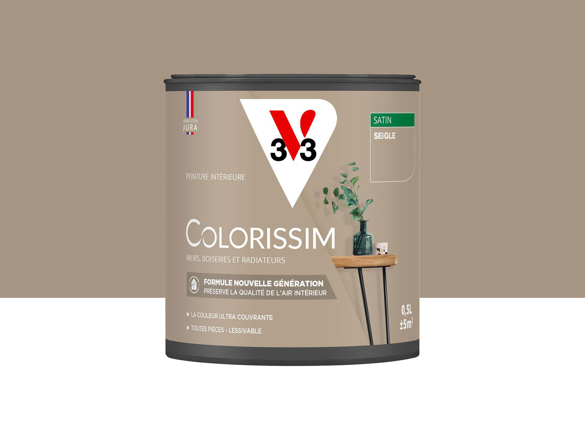 Peinture de décoration Colorissim V33 Seigle satiné 500ml