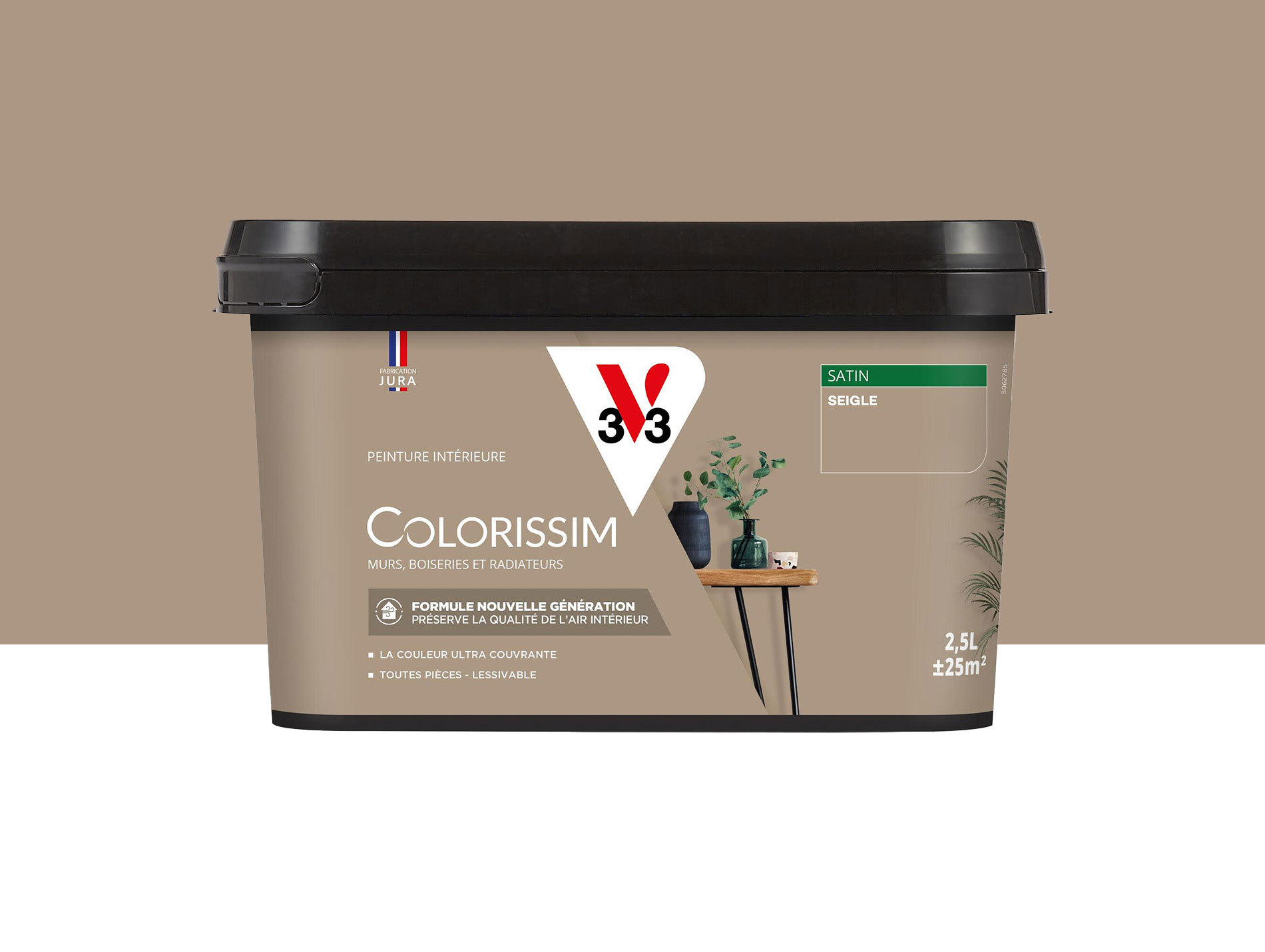 Peinture de décoration Colorissim V33 Seigle satiné 2,5L