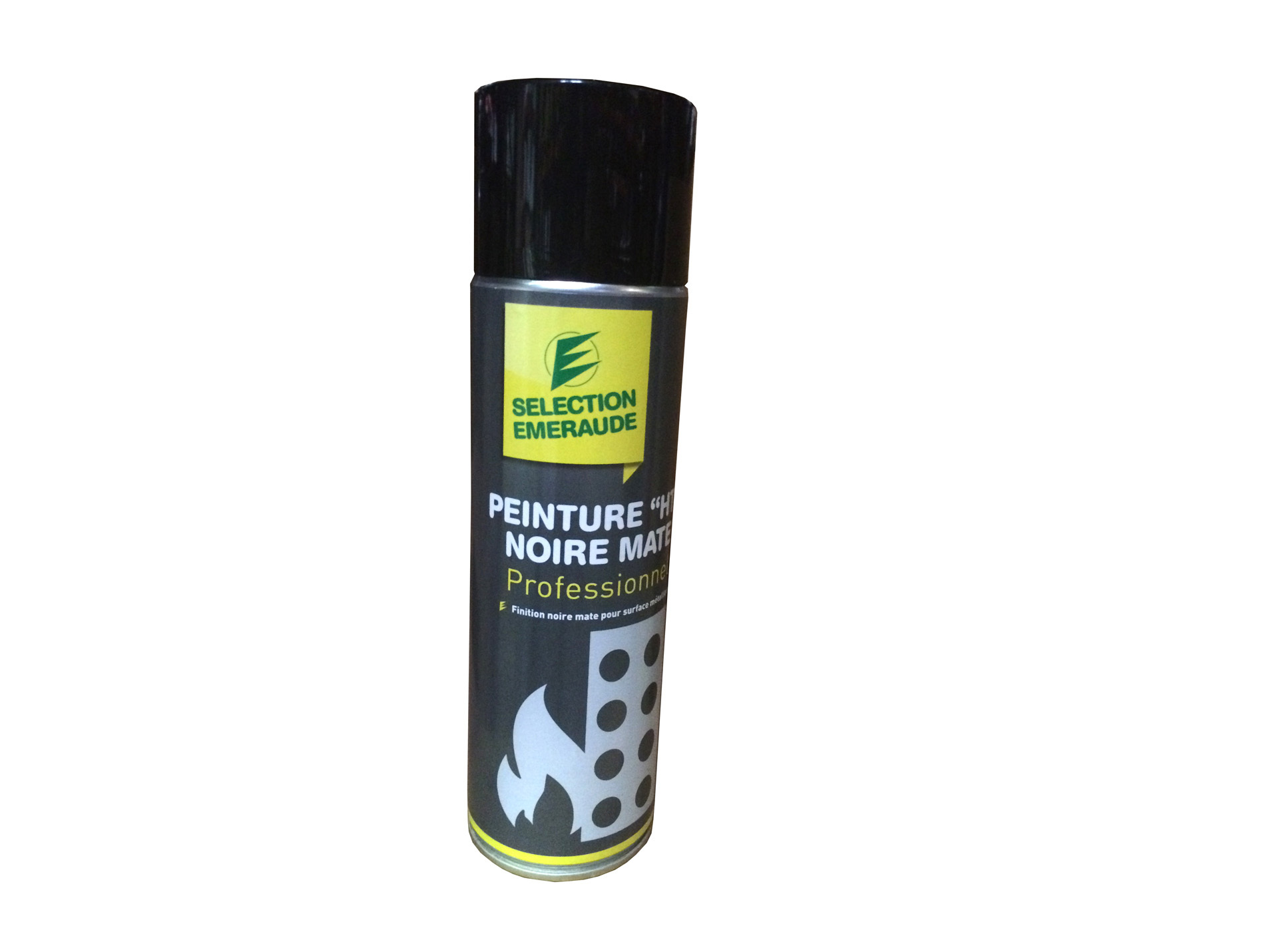 Aérosol SELECTION EMERAUDE peinture HT noire mat 500ml
