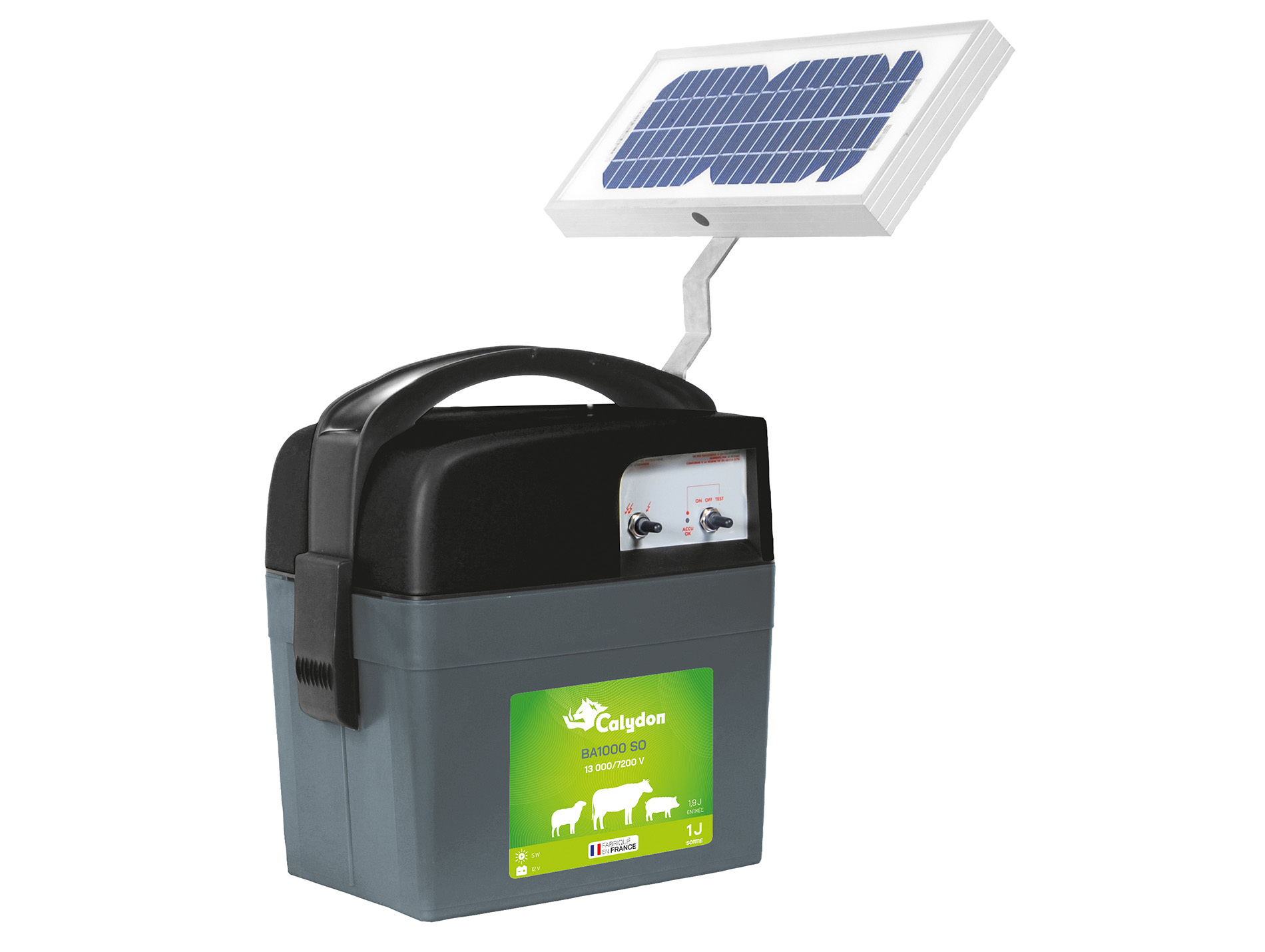 Electrificateur solaire sur batterie CALYDON 13000V 1J