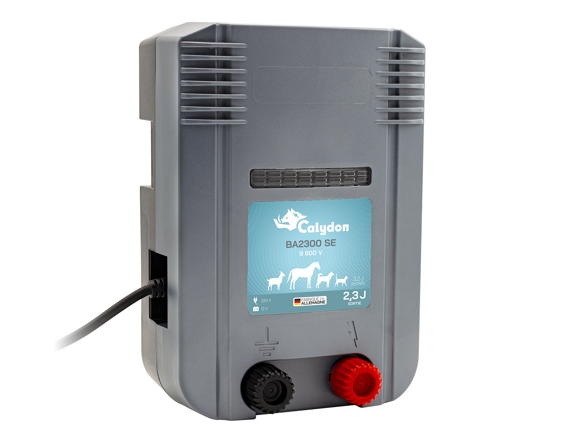 Electrificateur sur secteur ou batterie CALYDON 9600V 2,3J