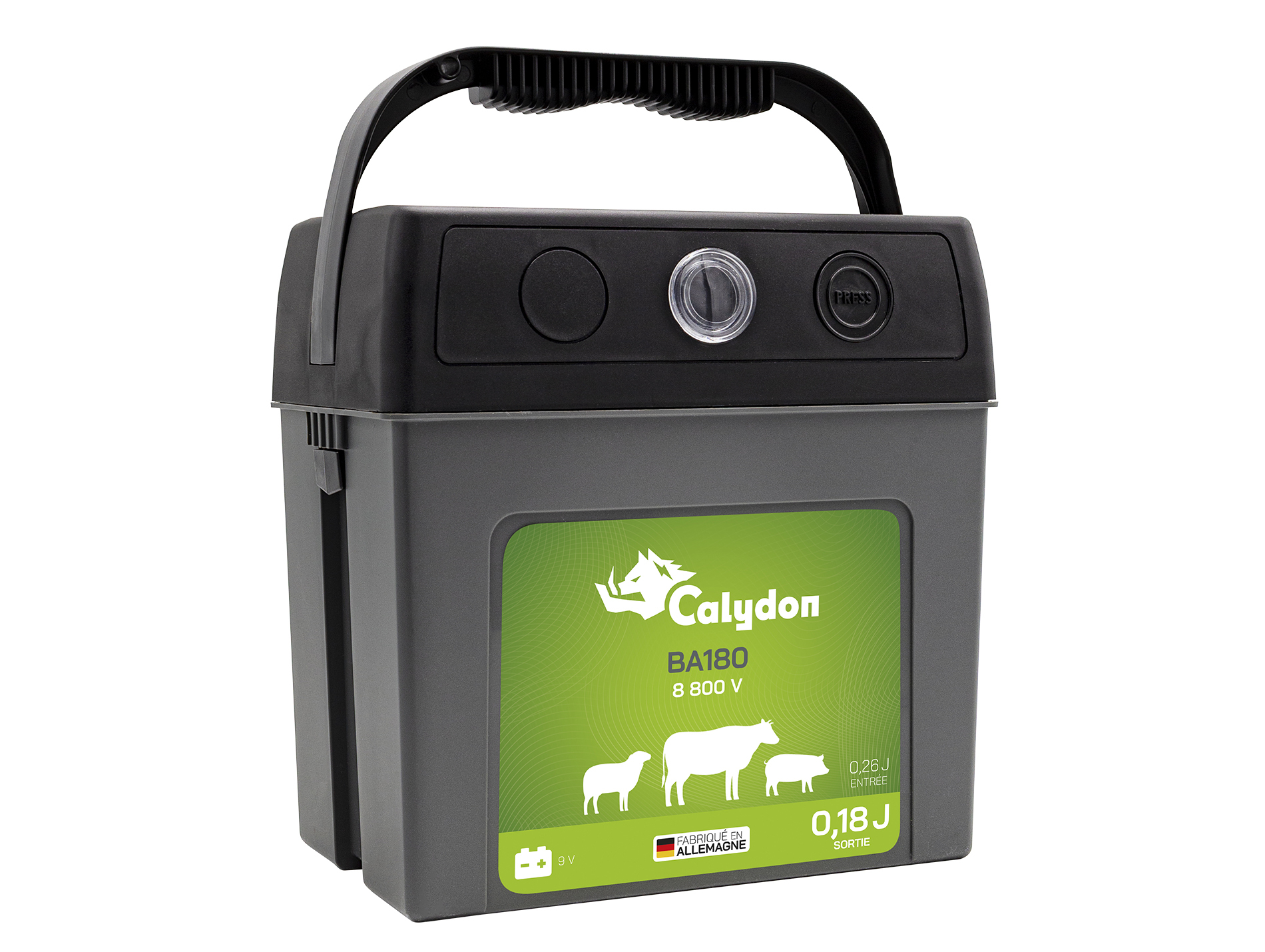 Electrificateur à pile CALYDON 8800V 0,18J