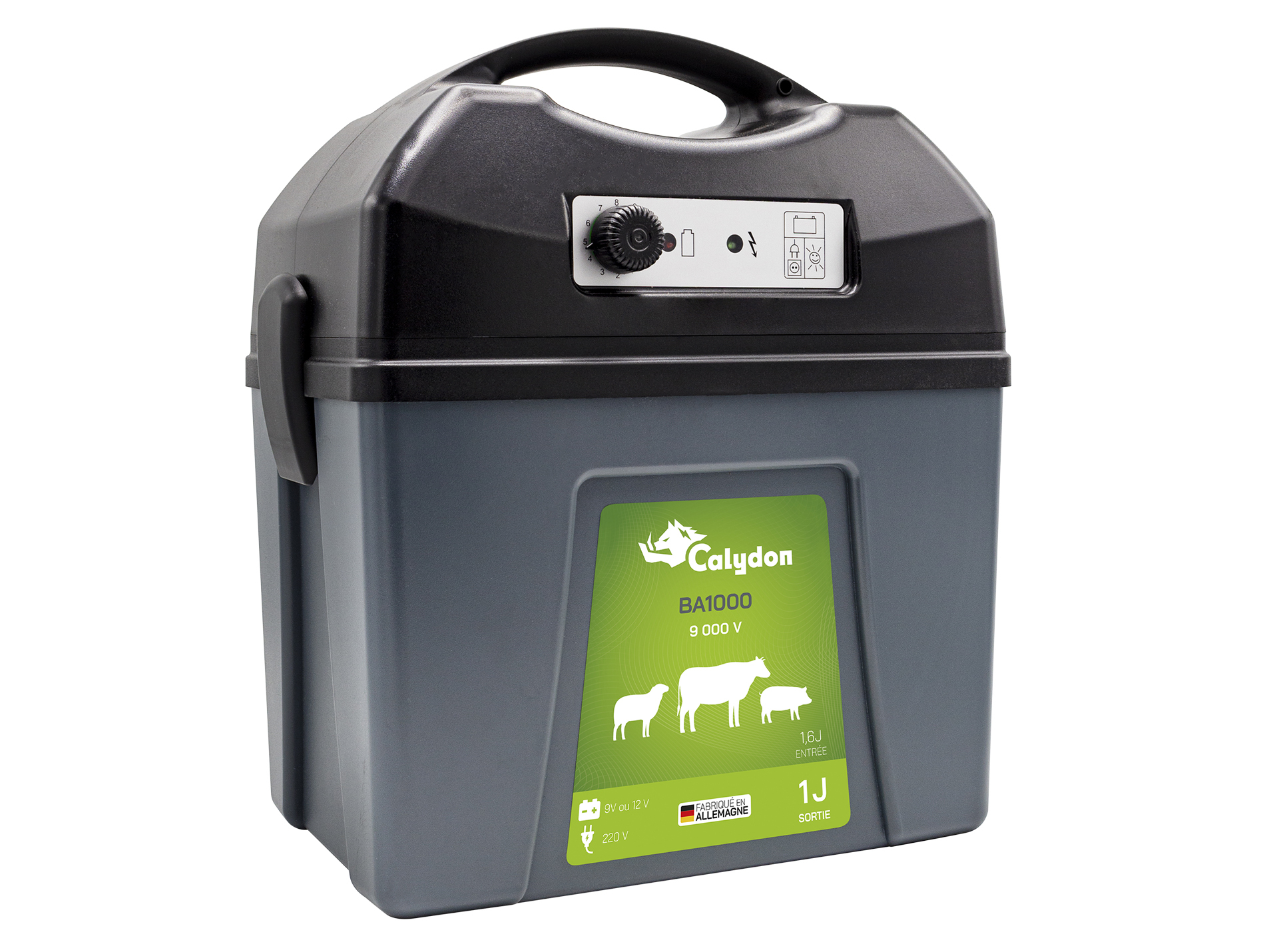 Electrificateur sur batterie ou pile CALYDON 9000V 1J