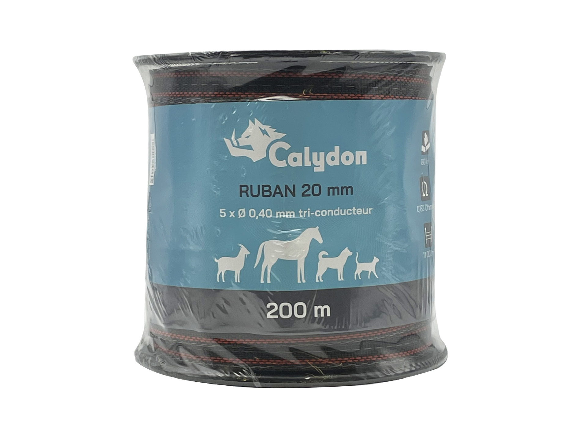 Ruban CALYDON l.20mm x L.200m 5xØ0,40mm