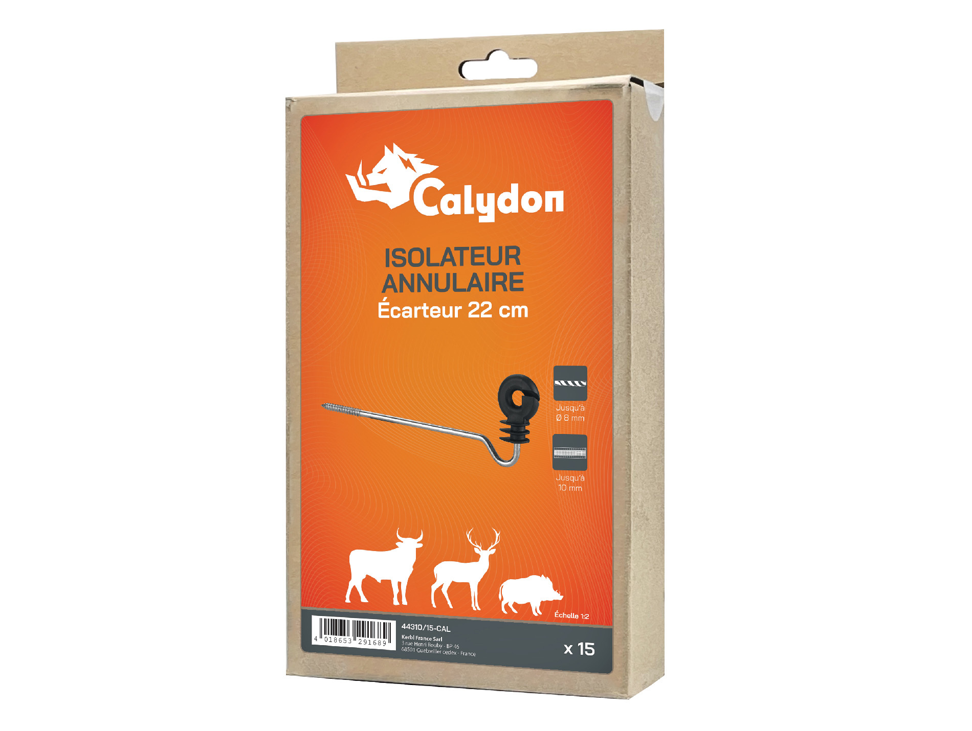 Isolateur annulaire écarteur 22cm CALYDON x15
