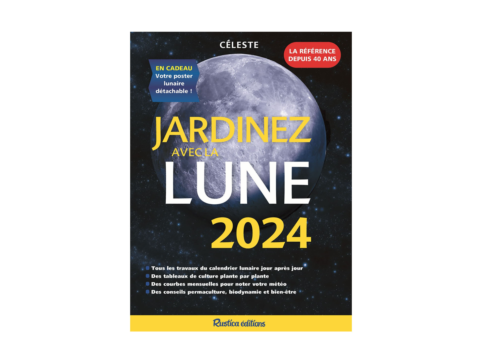 Livre Jardinez avec la Lune 2024