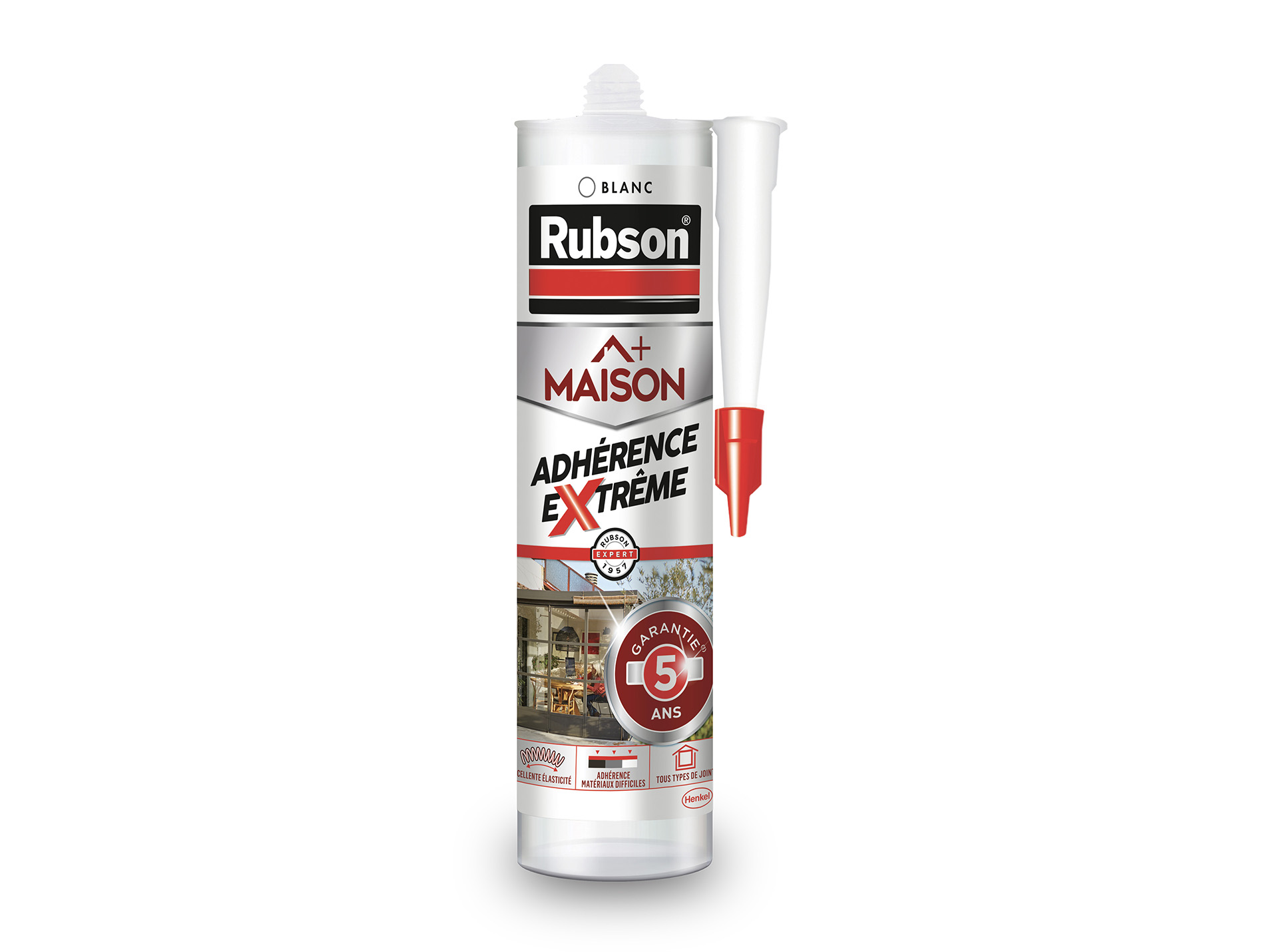 Mastic maison adhérence extrême blanc RUBSON 280ml