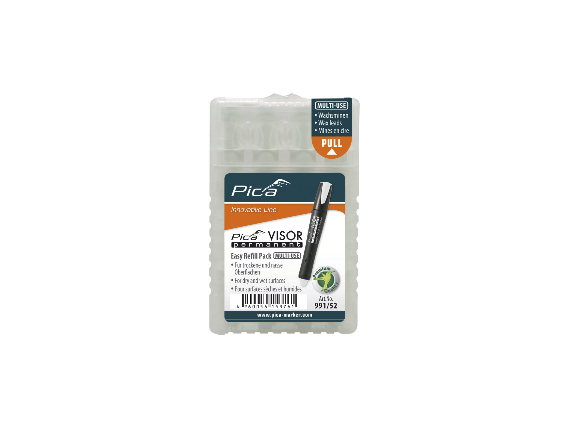 Mine de rechange marqueur visor permanent PICA blanc