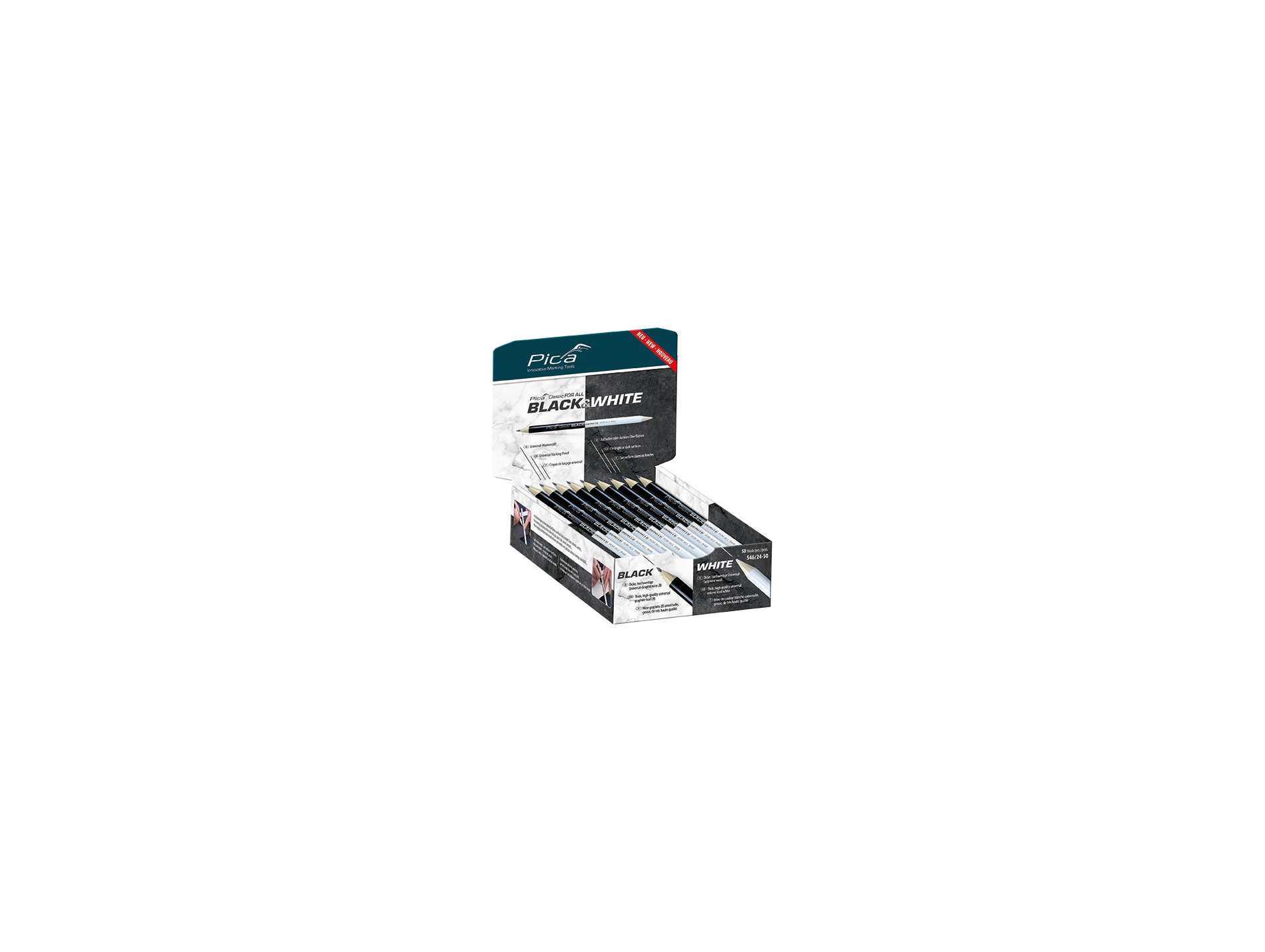 Crayon universel for all PICA black & white x50