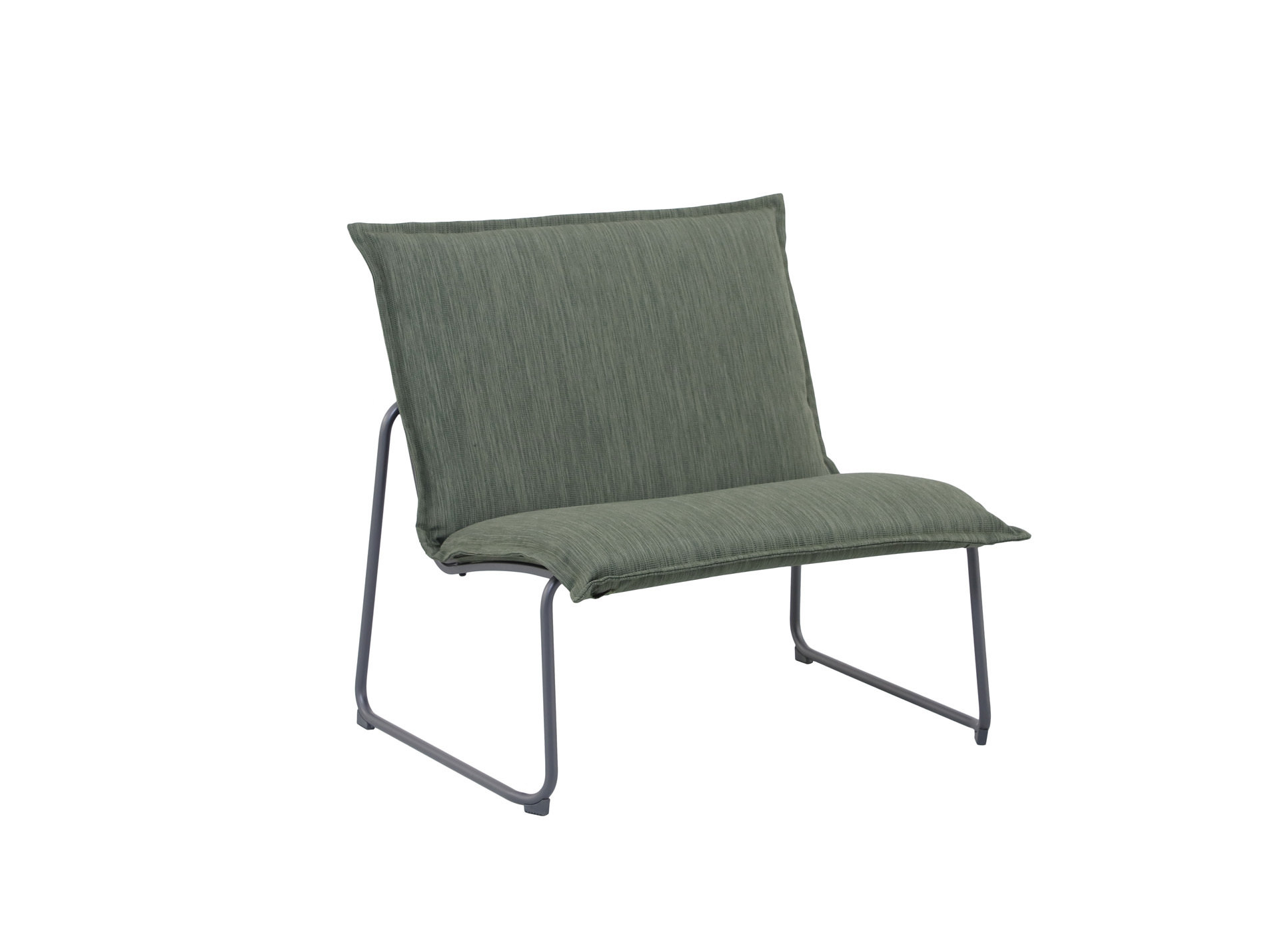 Fauteuil de jardin relax acier MWH Solo vert