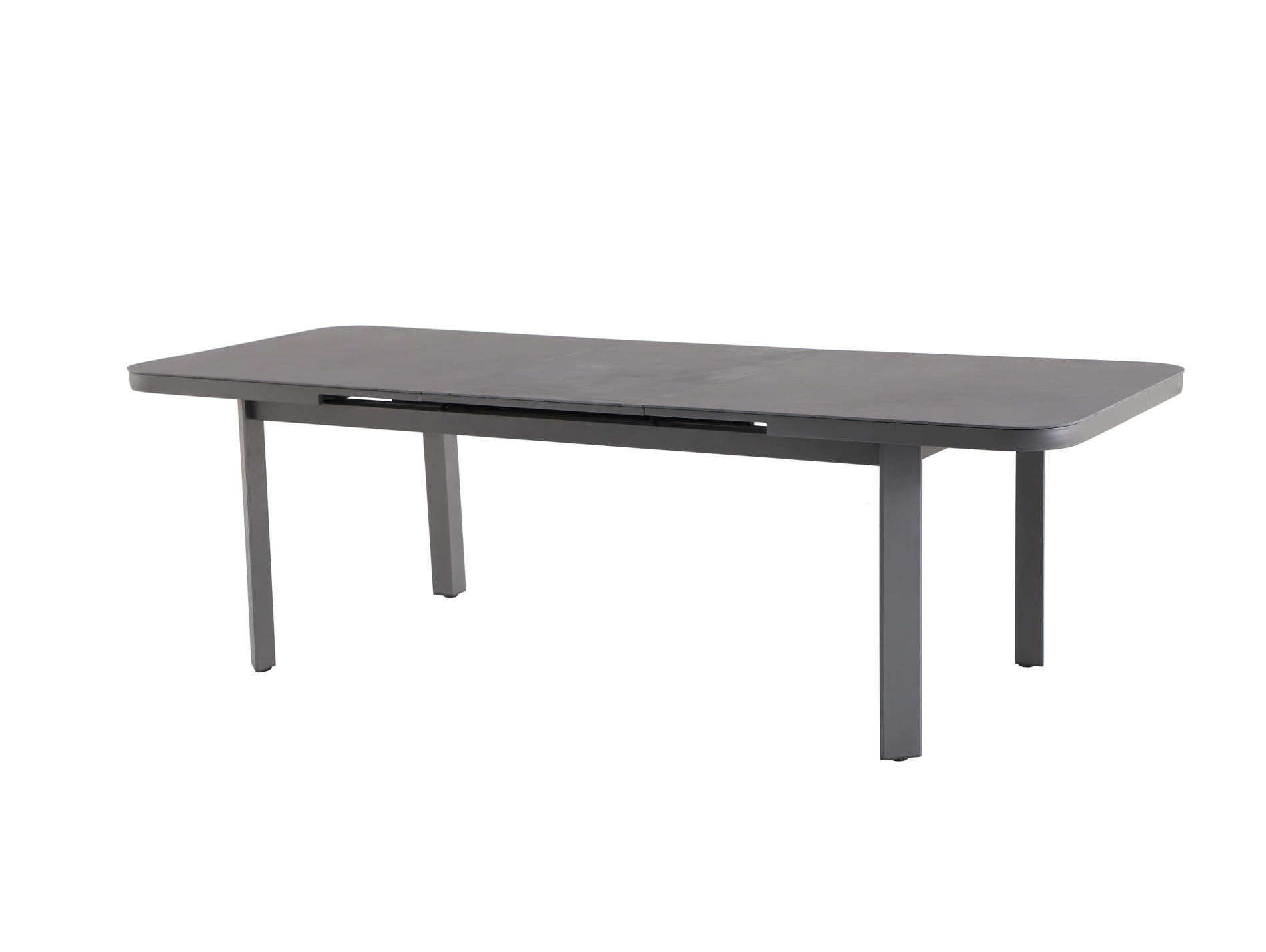 Table de jardin extensible aluminium MWH Alberta gris