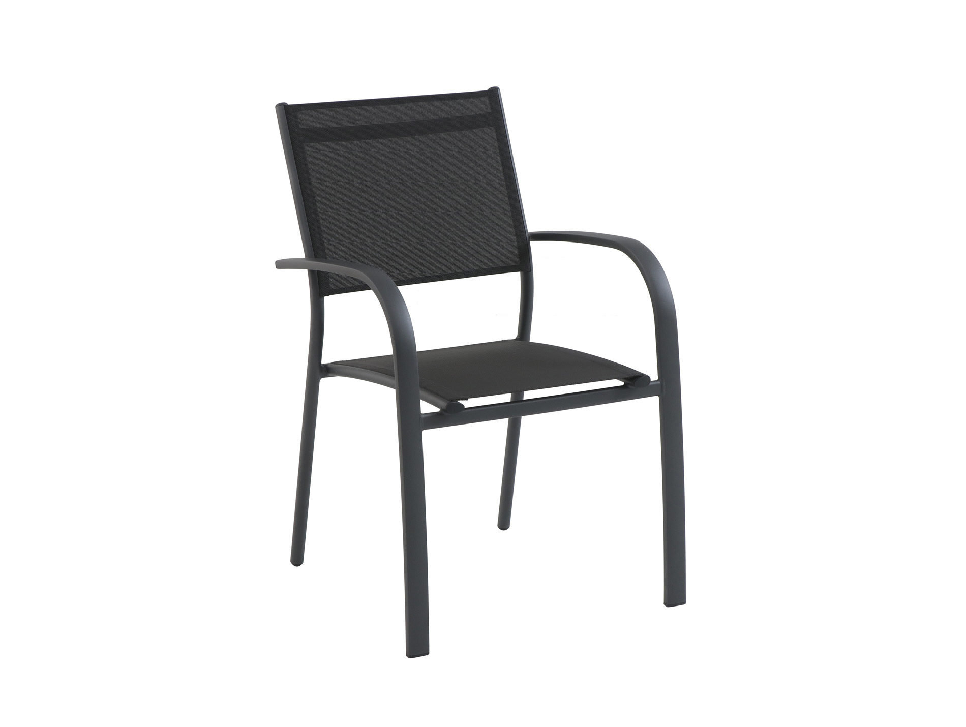 Fauteuil aluminium MWH Tosca anthracite